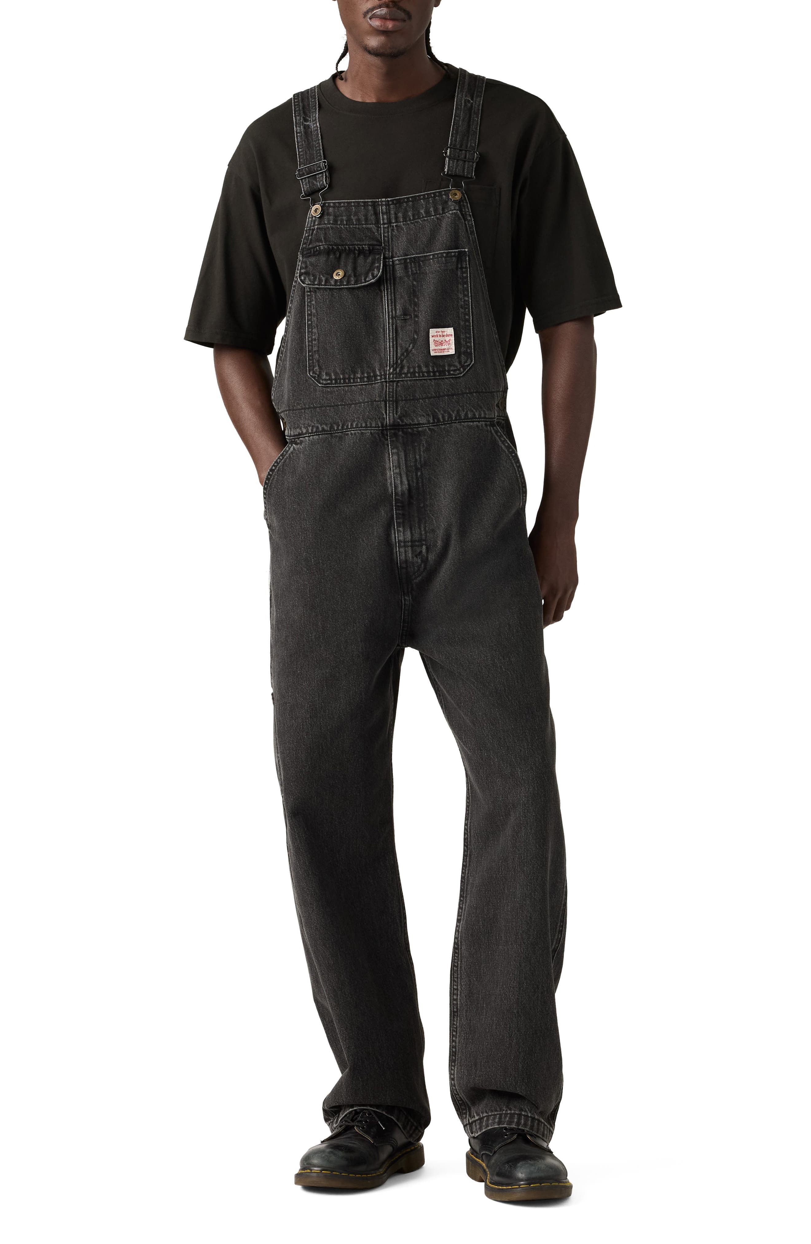 Loose Cotton Denim Overalls - image 1