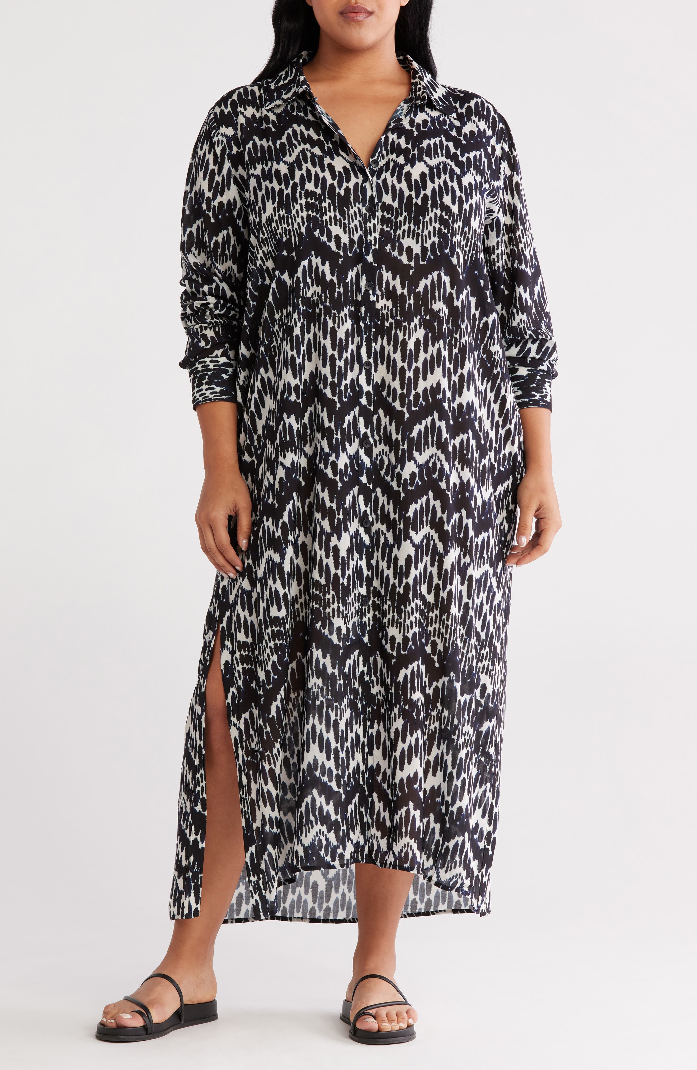 Nailah Longline Button-Up Tunic - image 1
