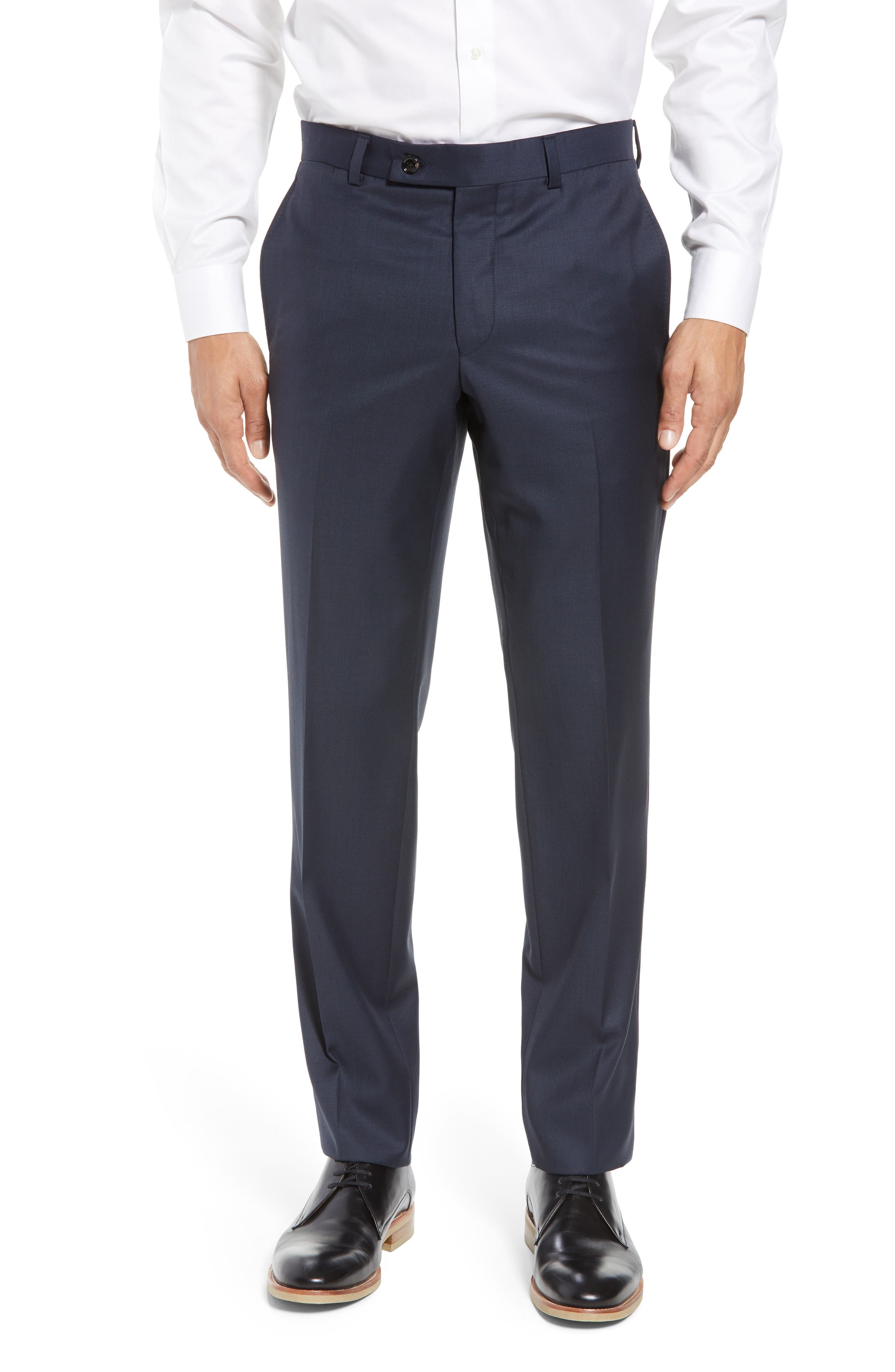 Jefferson Flat Front Wool Dress Pants - image 1