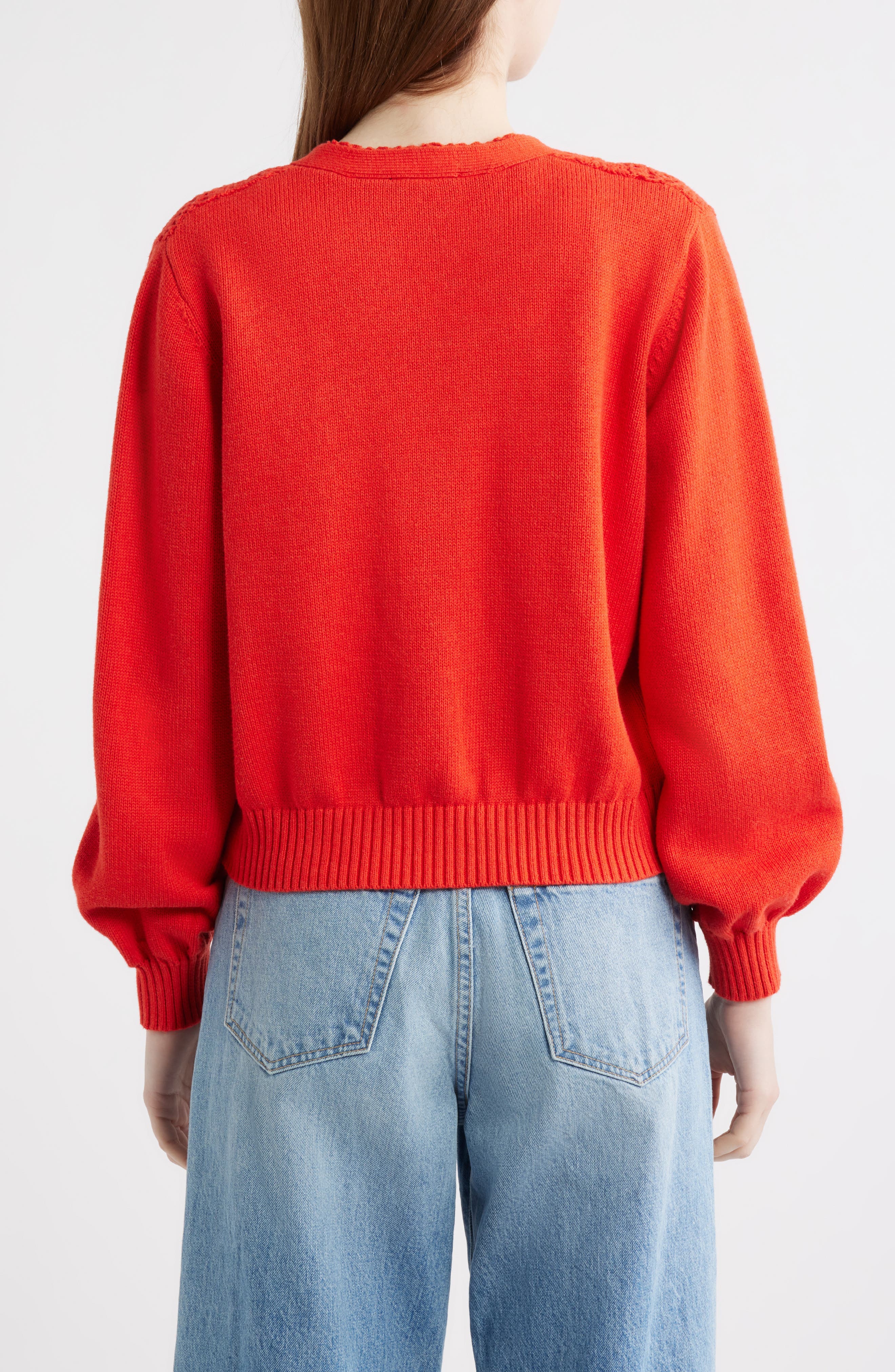 Openwork Detail Cotton Cardigan - image 2