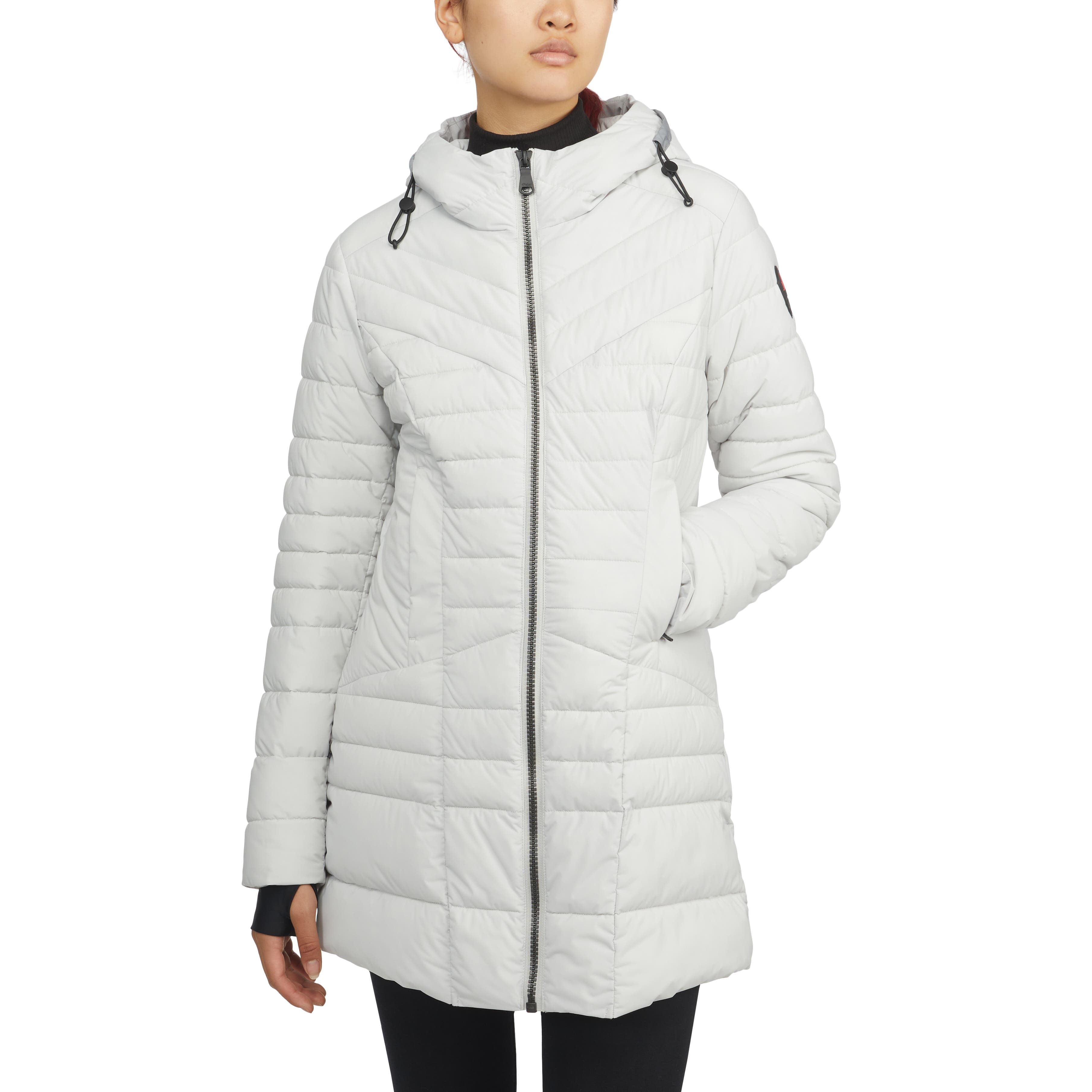 Cort Light Weight Stretch Fixed Hood Puffer with Reflective Trim - image 1