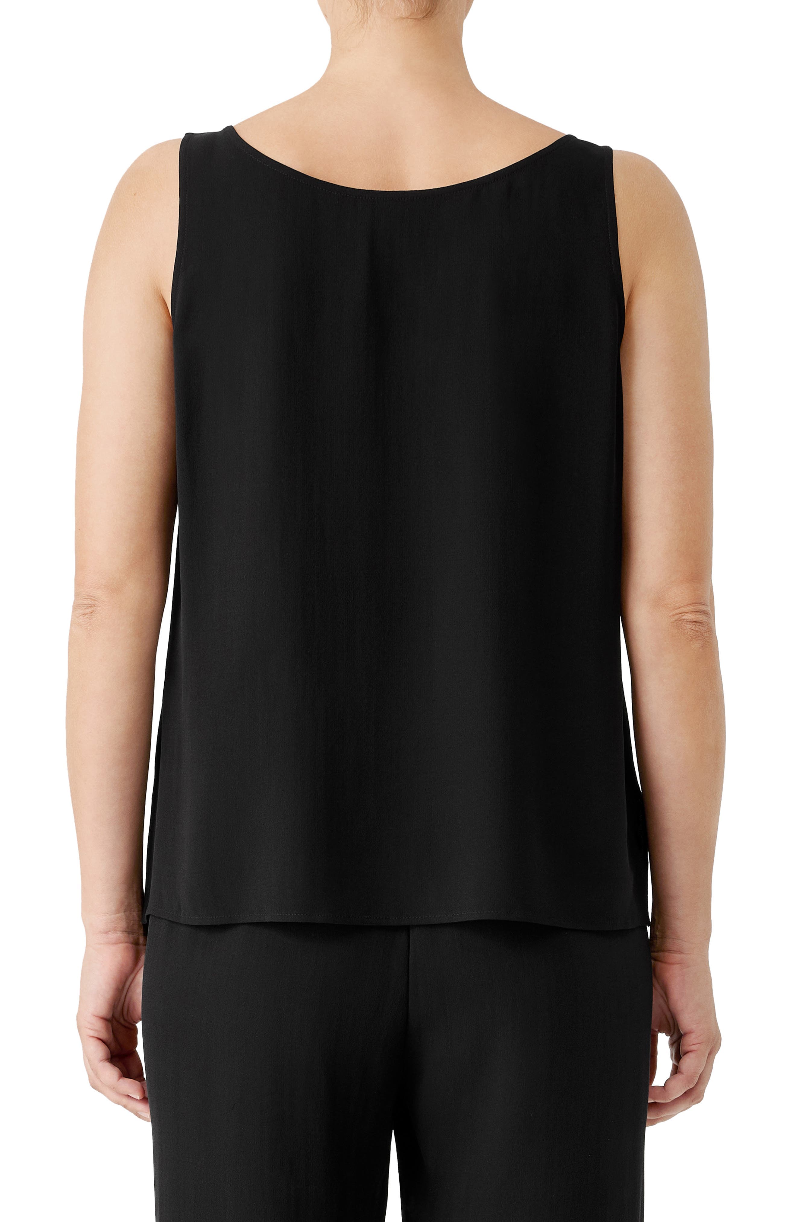 V-Neck Silk Tank Top - image 2