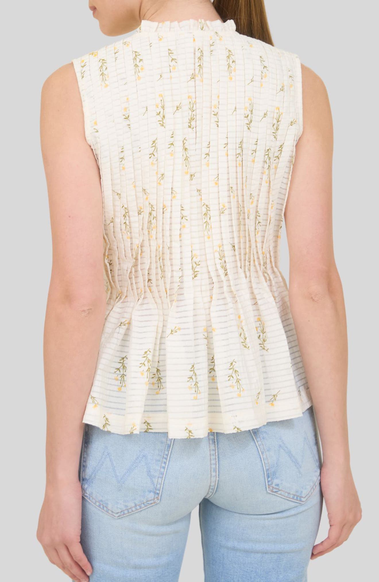Floral Pleated Top - image 2
