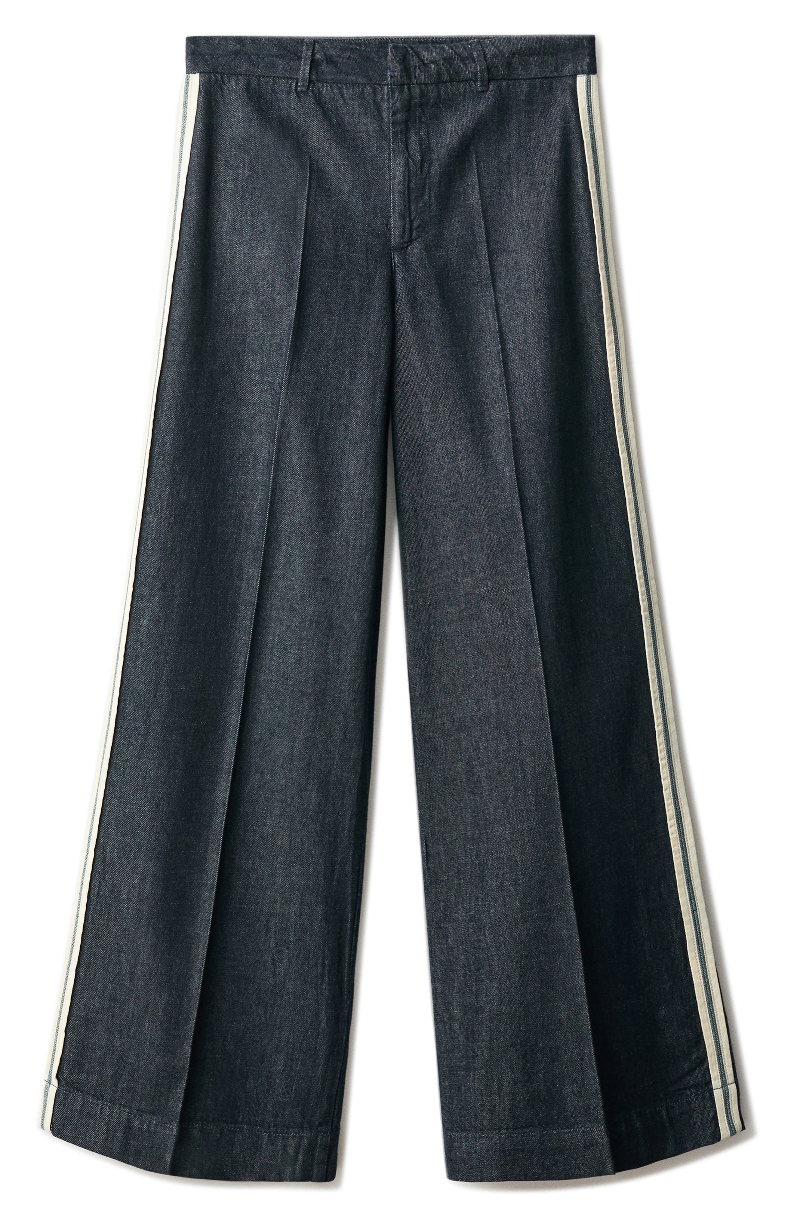 Side Stripe Wide Leg Jeans - image 2