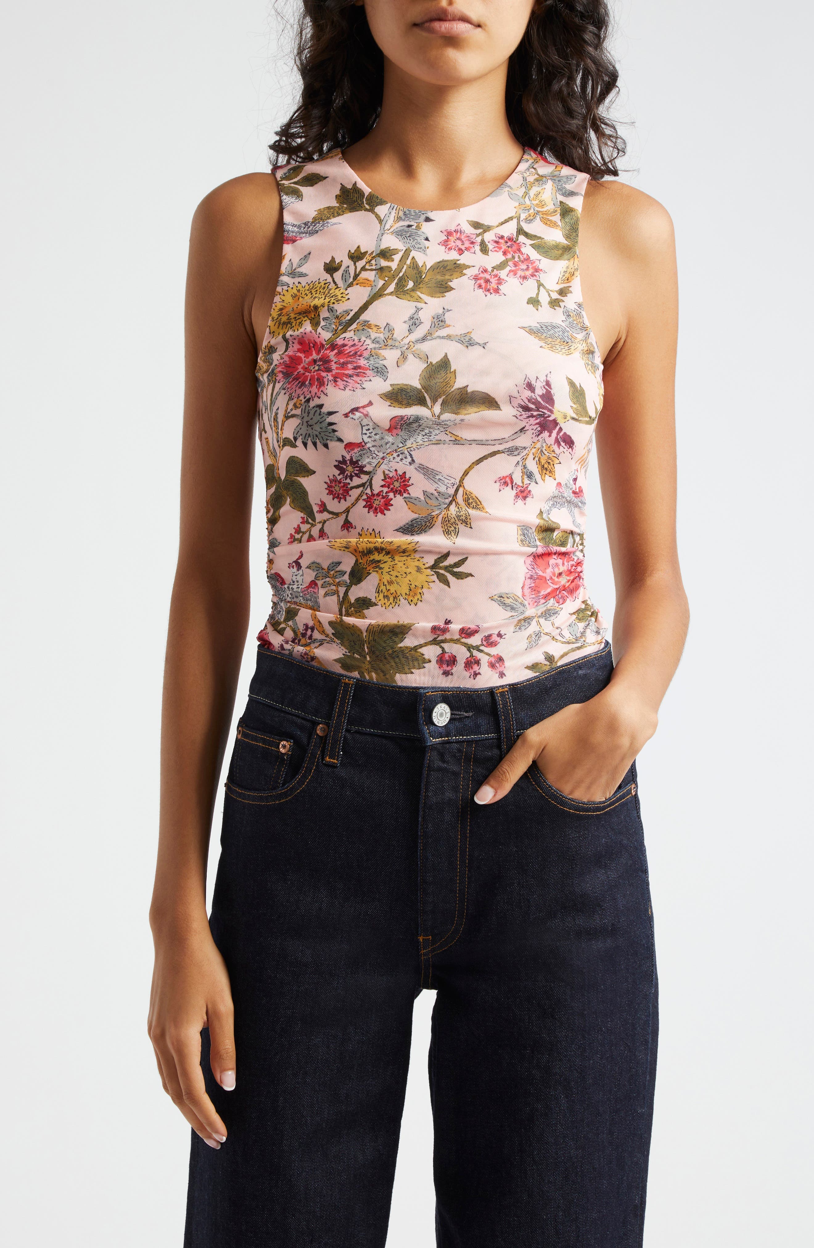 Hanna Floral Print Sleeveless Top - image 1