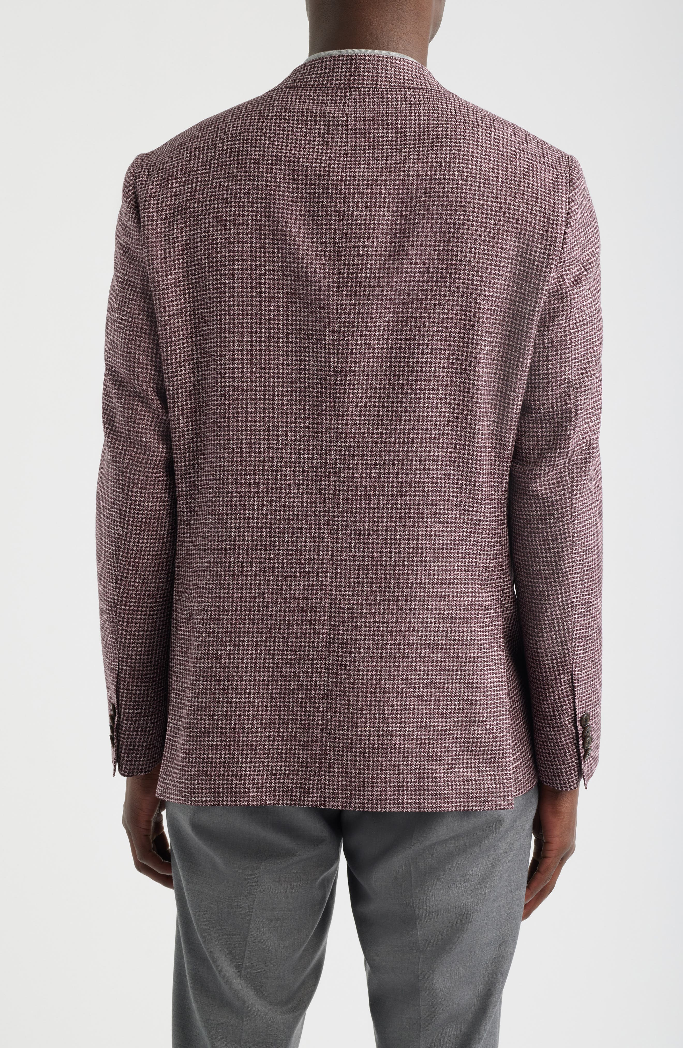 McAllen Micro Houndstooth Wool & Silk Blend Sport Coat - image 2