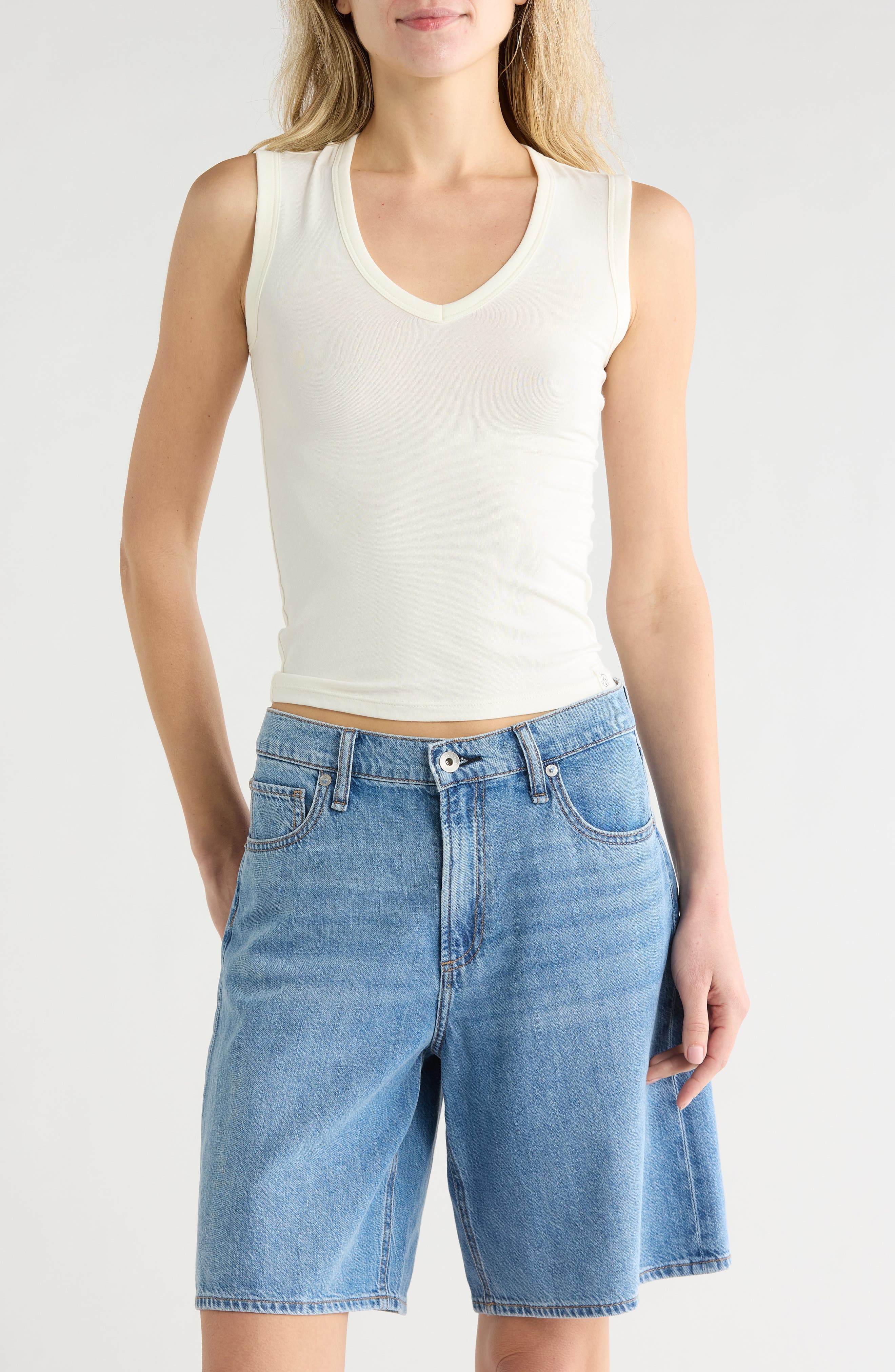 Lucy V-Neck Sleeveless Top - image 3