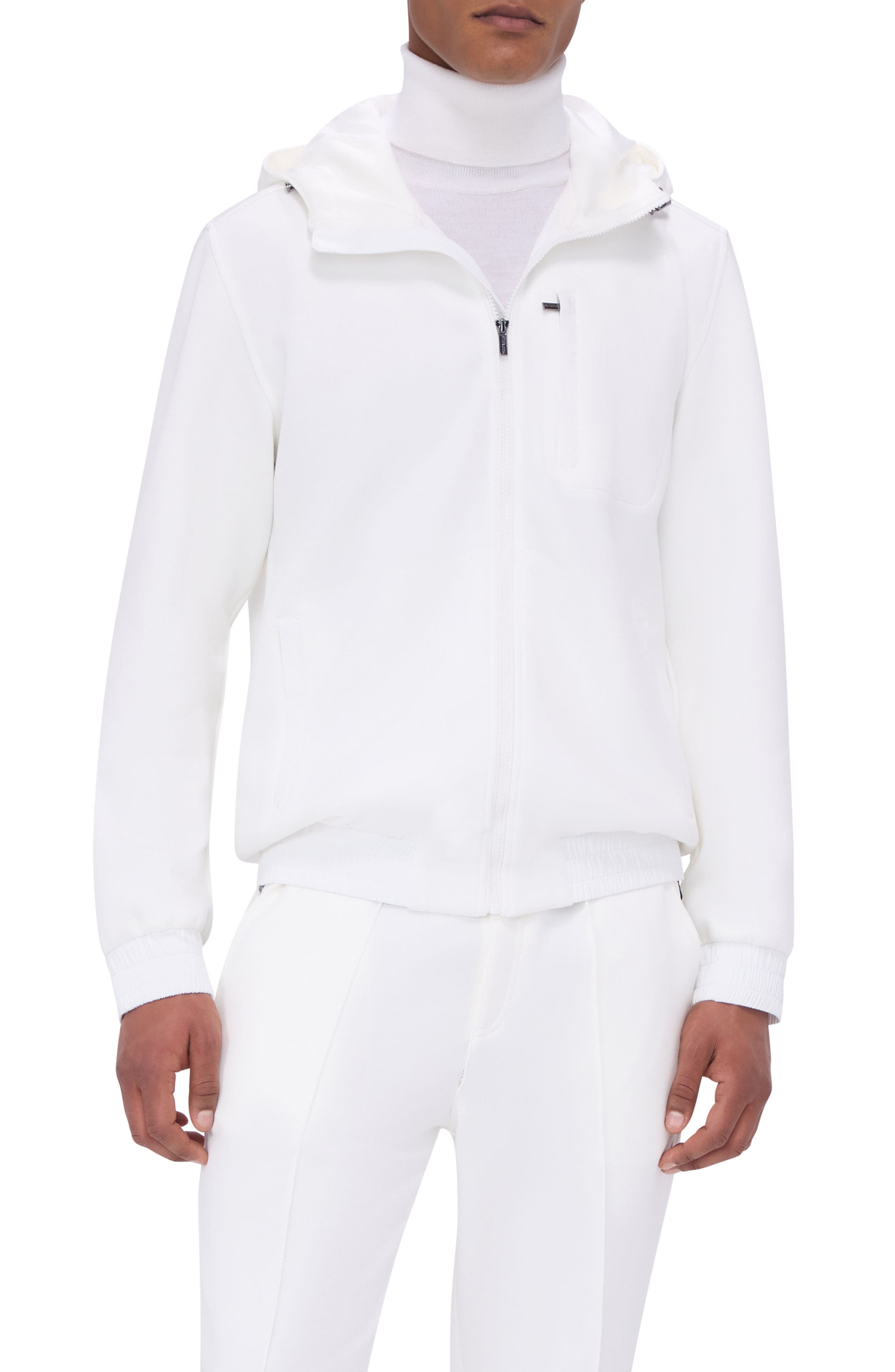 Hooded Long Sleeve Knit Top - image 3