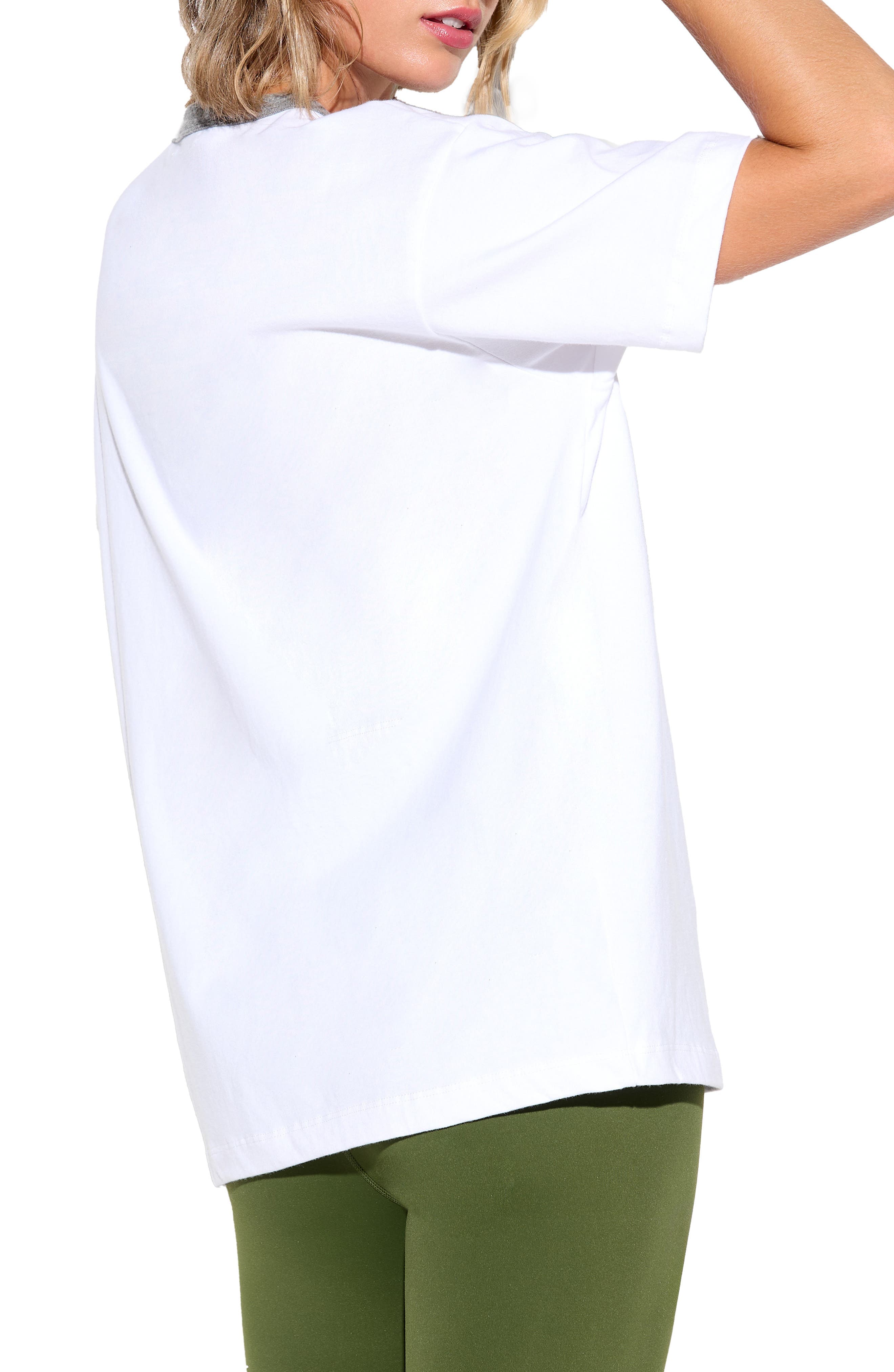 Above Me Boyfriend Ringer Graphic T-Shirt - image 2