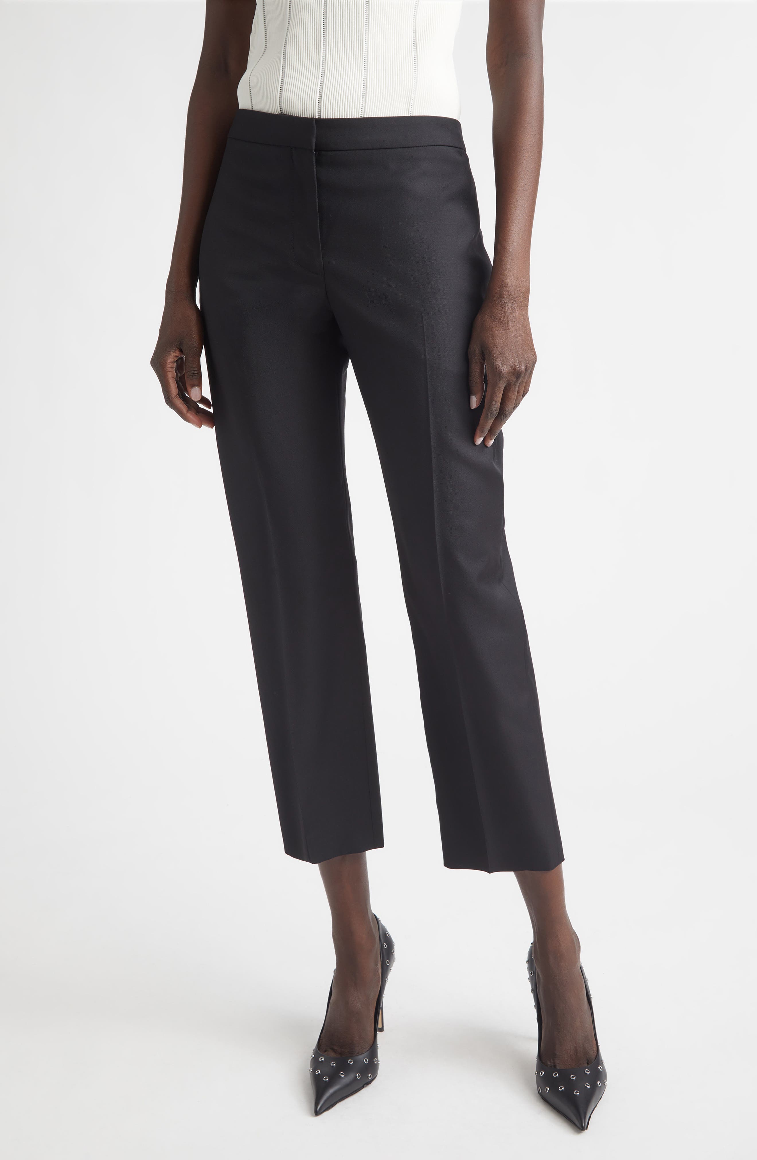 Wool Cigarette Trousers - image 1
