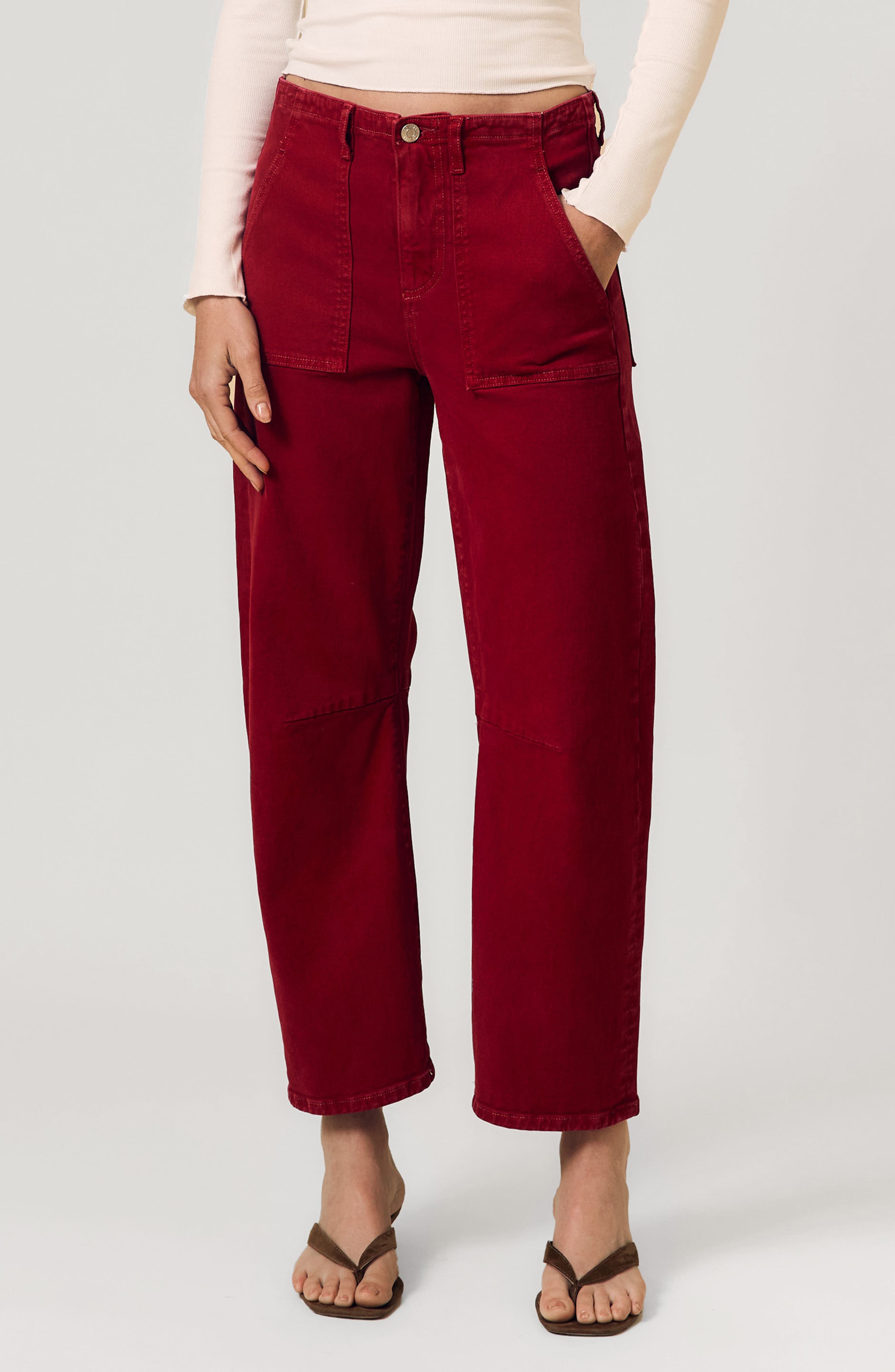 Ankle Barrel Utility Jeans - image 1