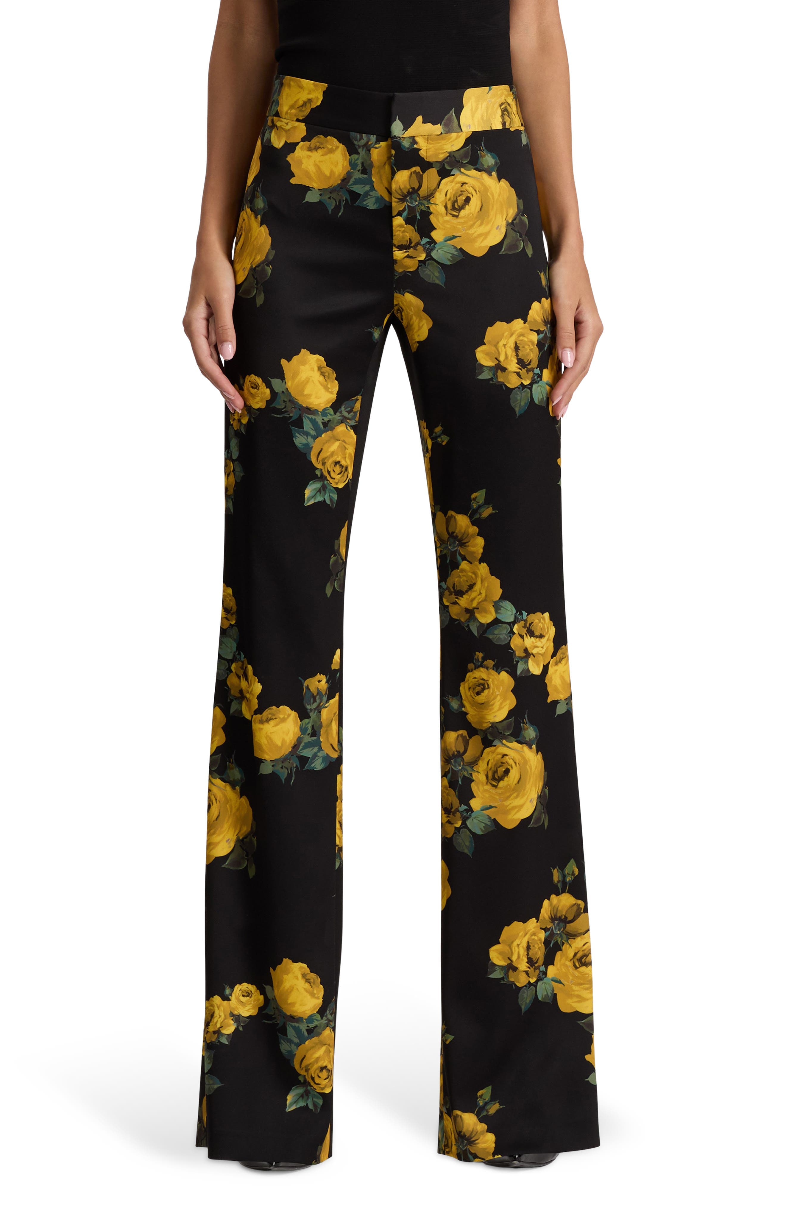 Livi Floral Print Bootcut Pants - image 1
