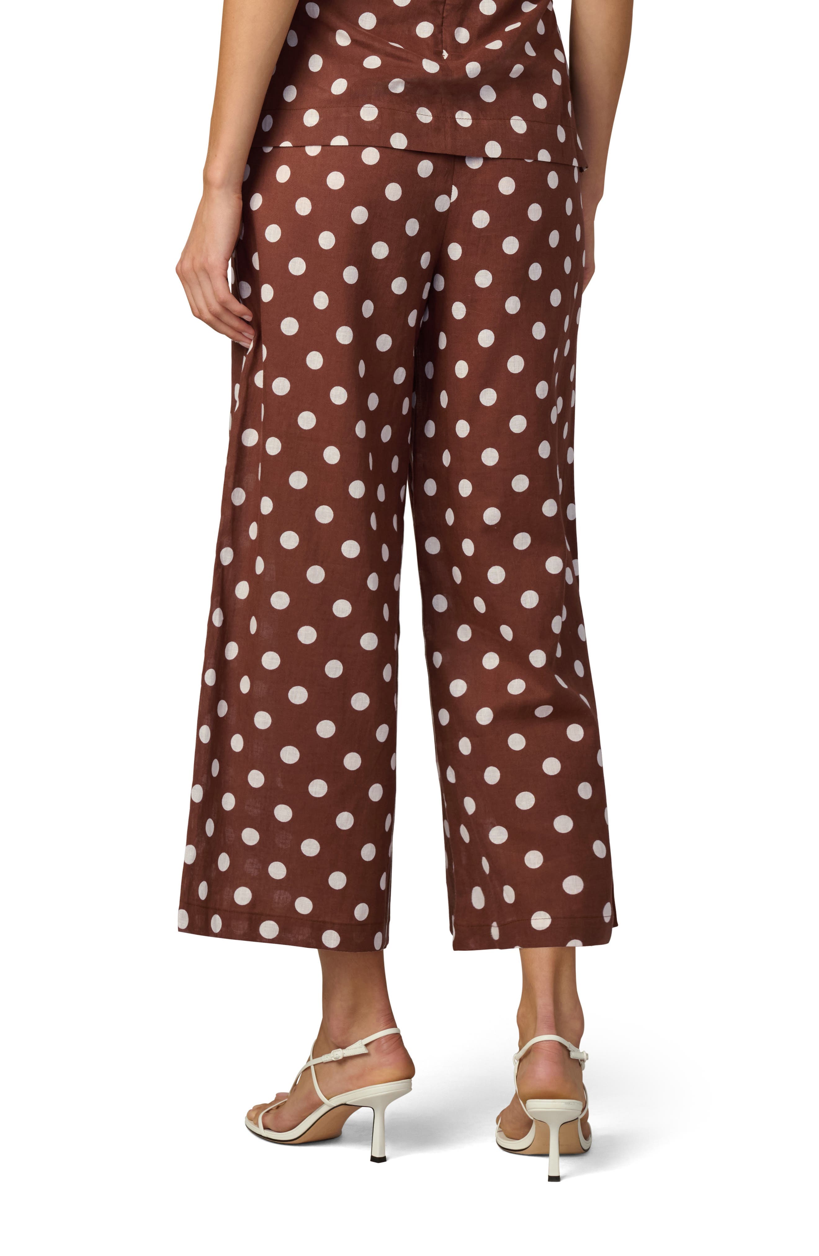 The Mariel Linen & Cotton Crop Wide Leg Pants - image 2