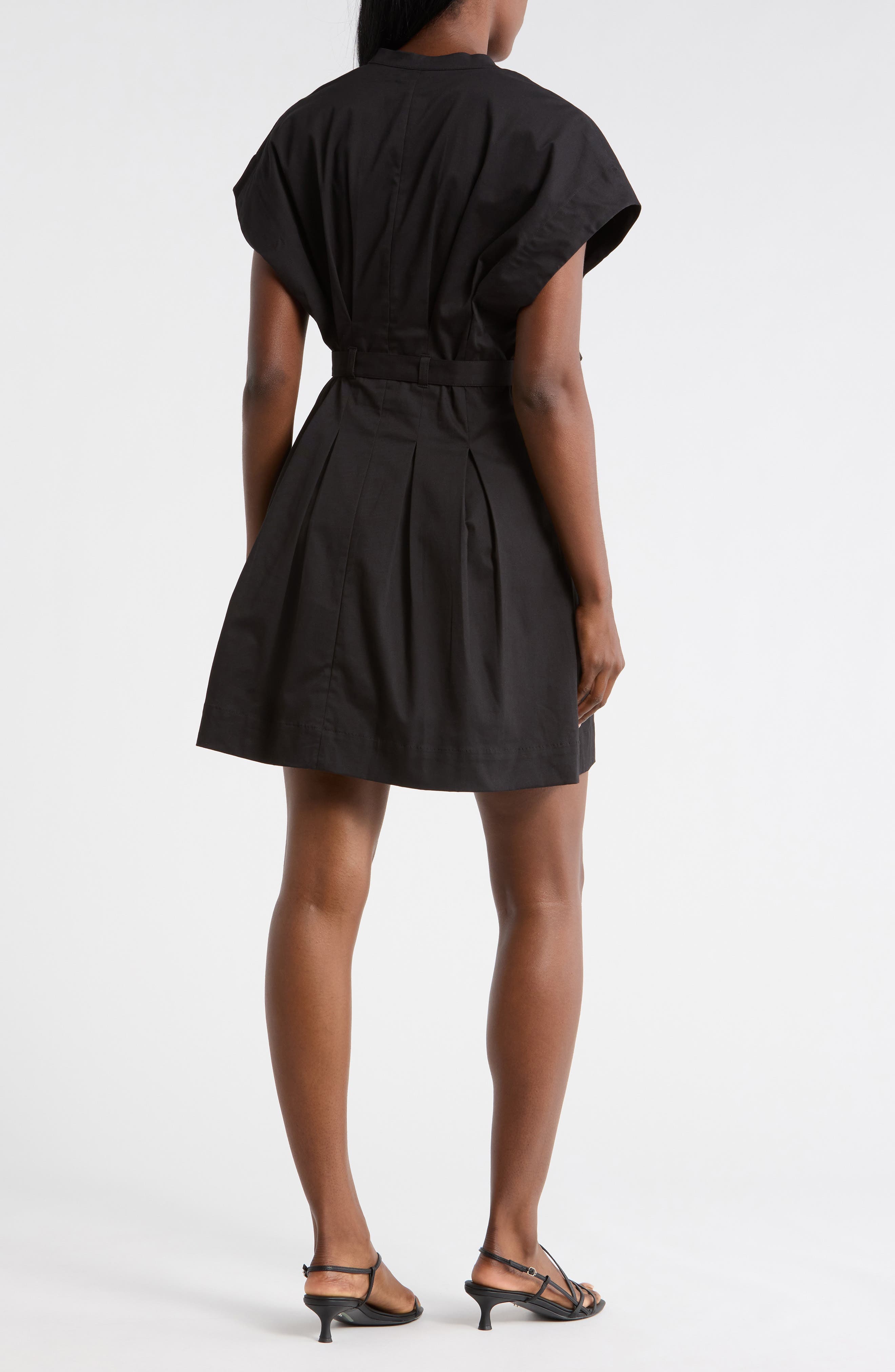 Stretch Twill V-Neck Dress - image 2