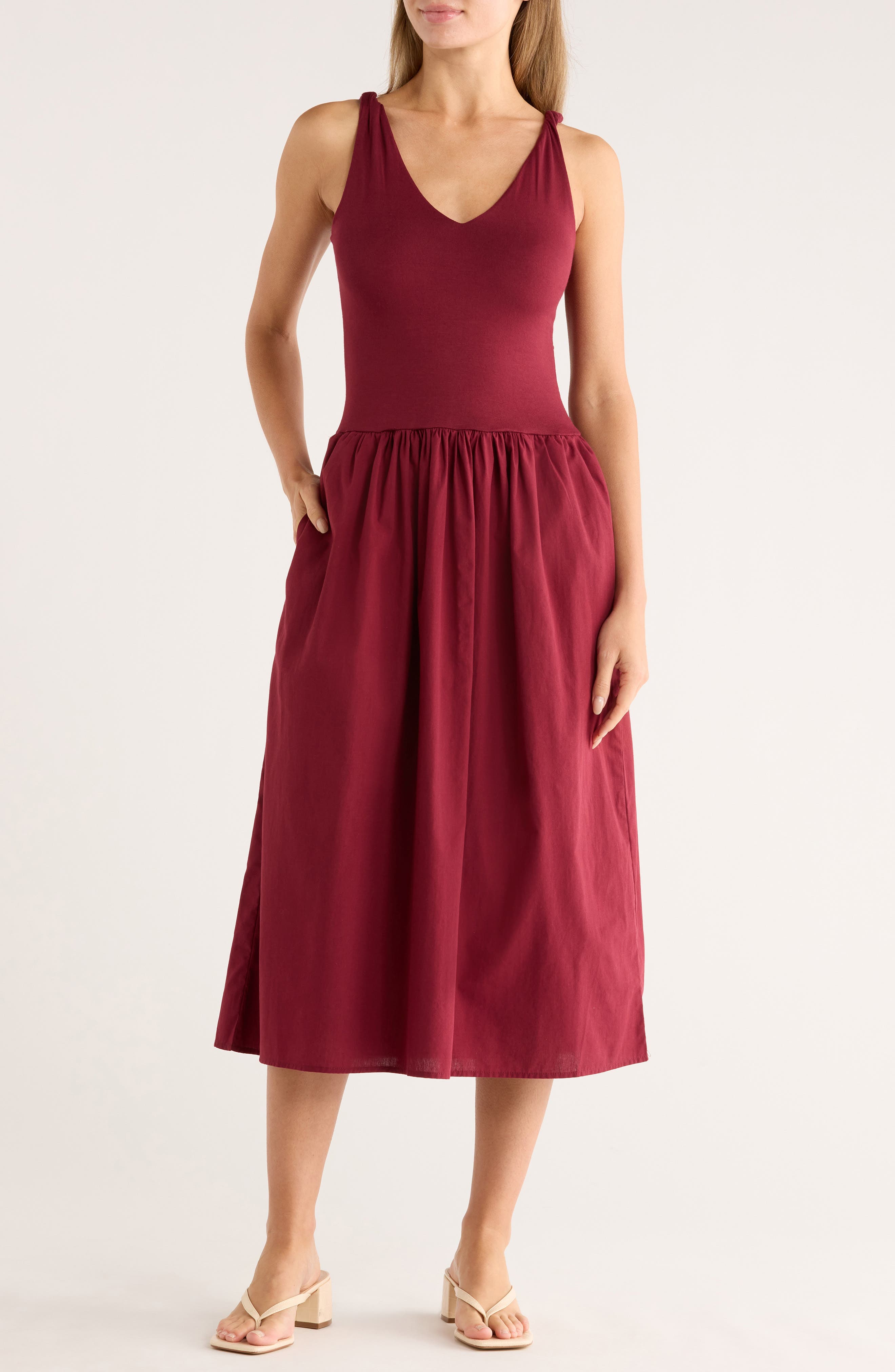 Rosalba Sleeveless Fit & Flare Midi Dress - image 1