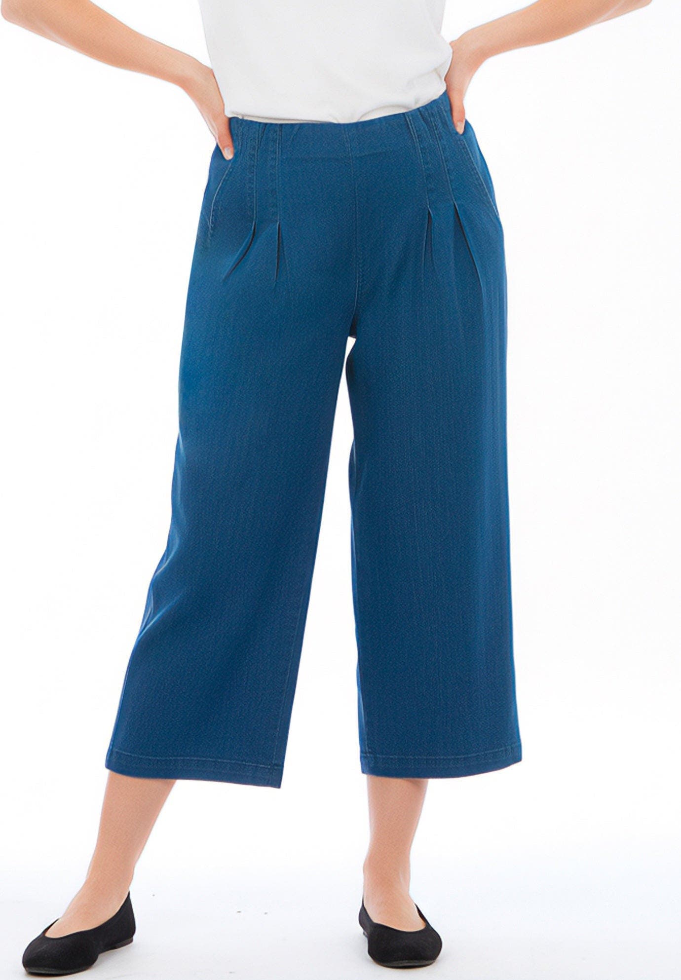 Sculpt Fit Wide-Leg Crop Jeans - image 2