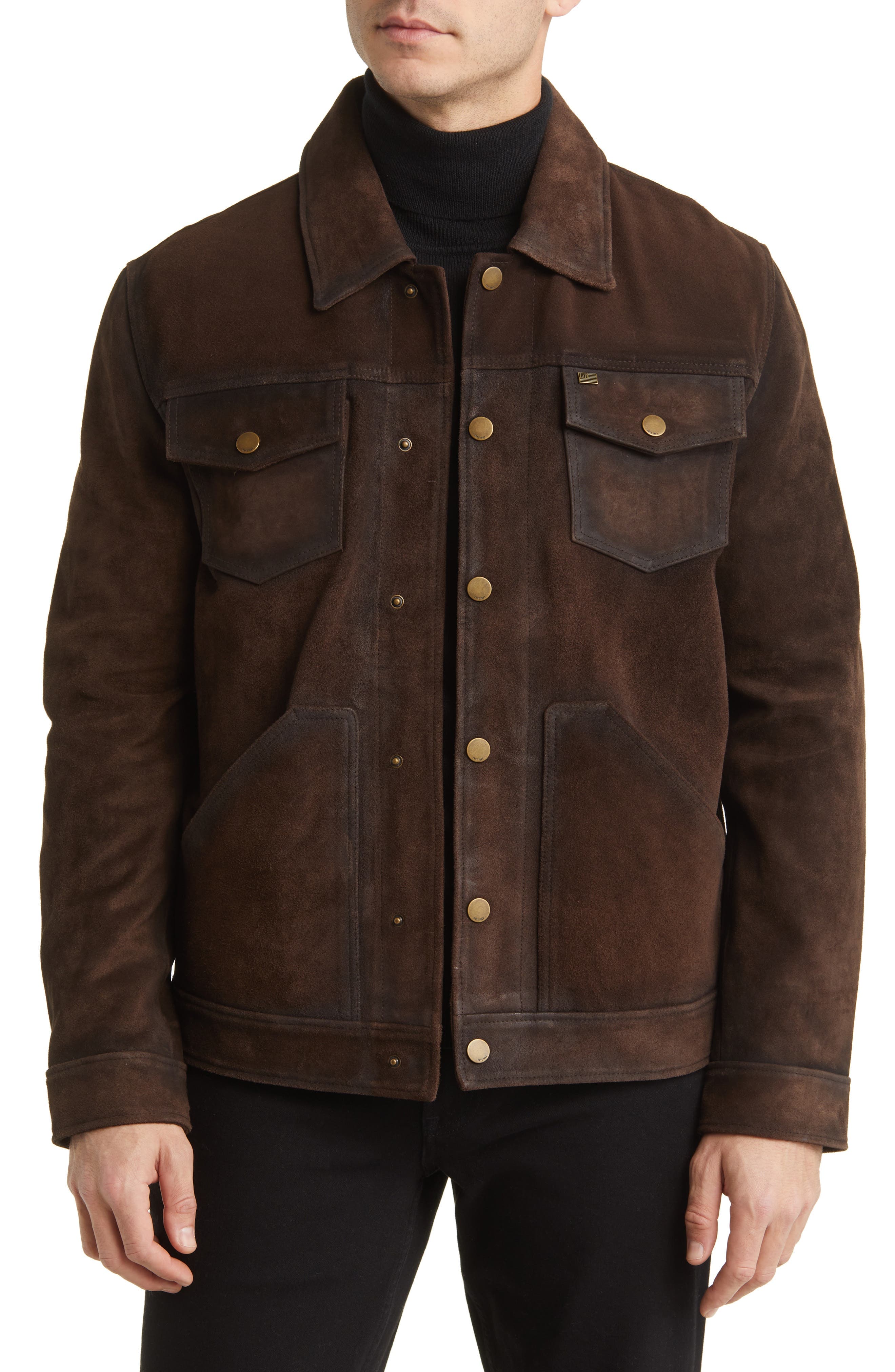 Leather Trucker Jacket - image 1