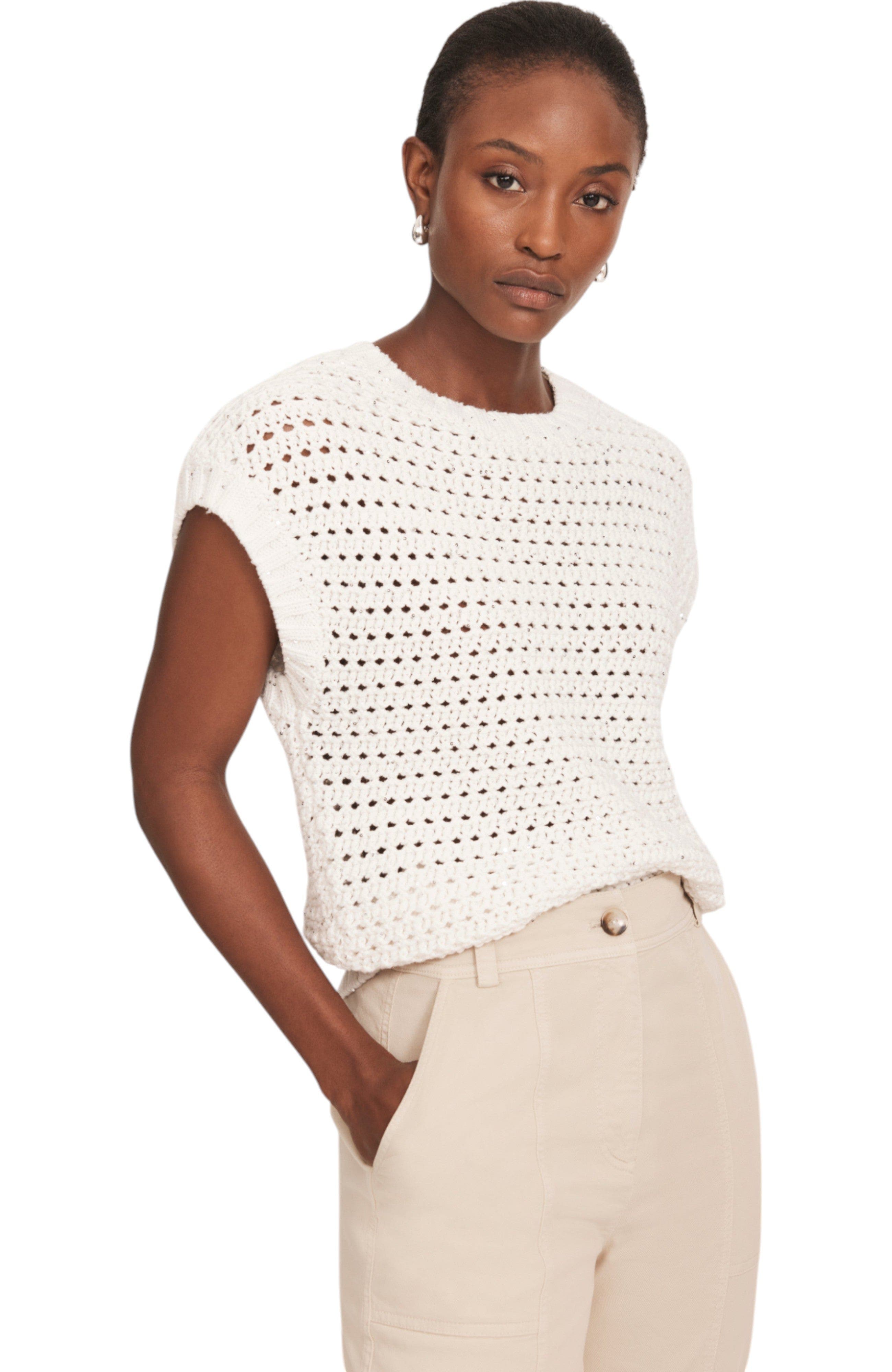 Sequin Cotton Top - image 2