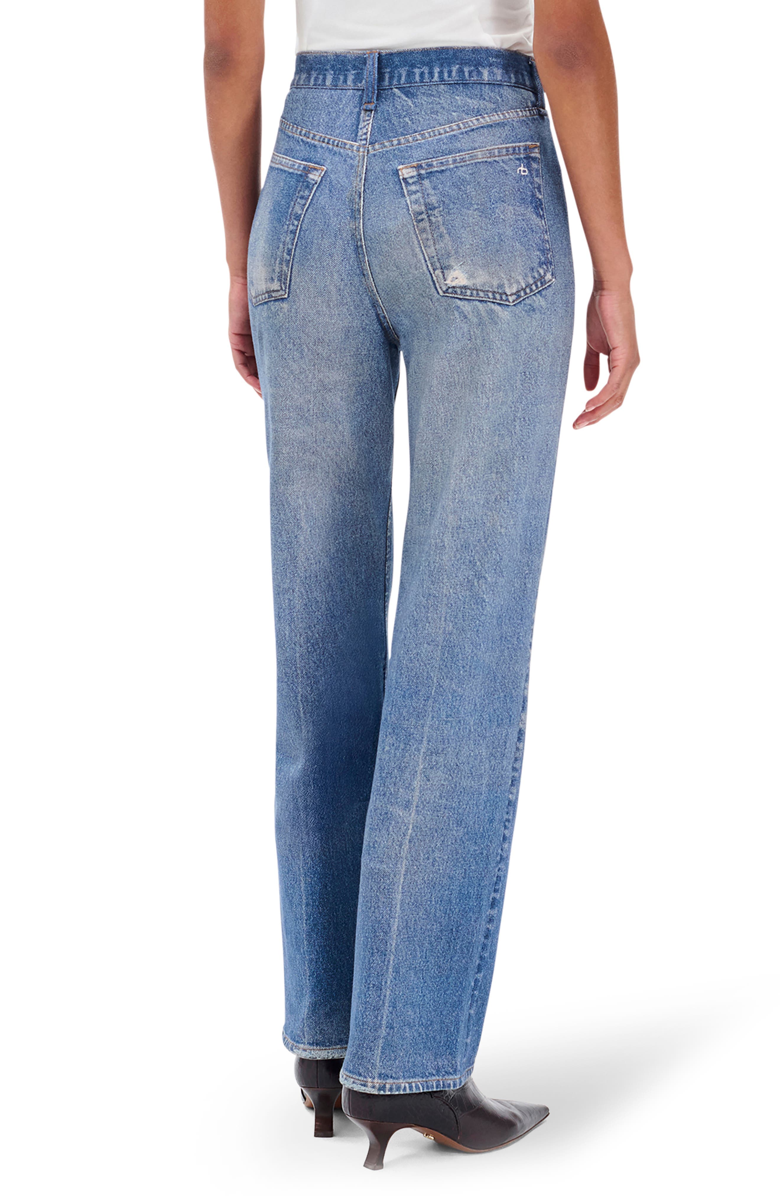 rb Miramar Shea Wide Leg Cotton Terry Sweatpant Jeans - image 2