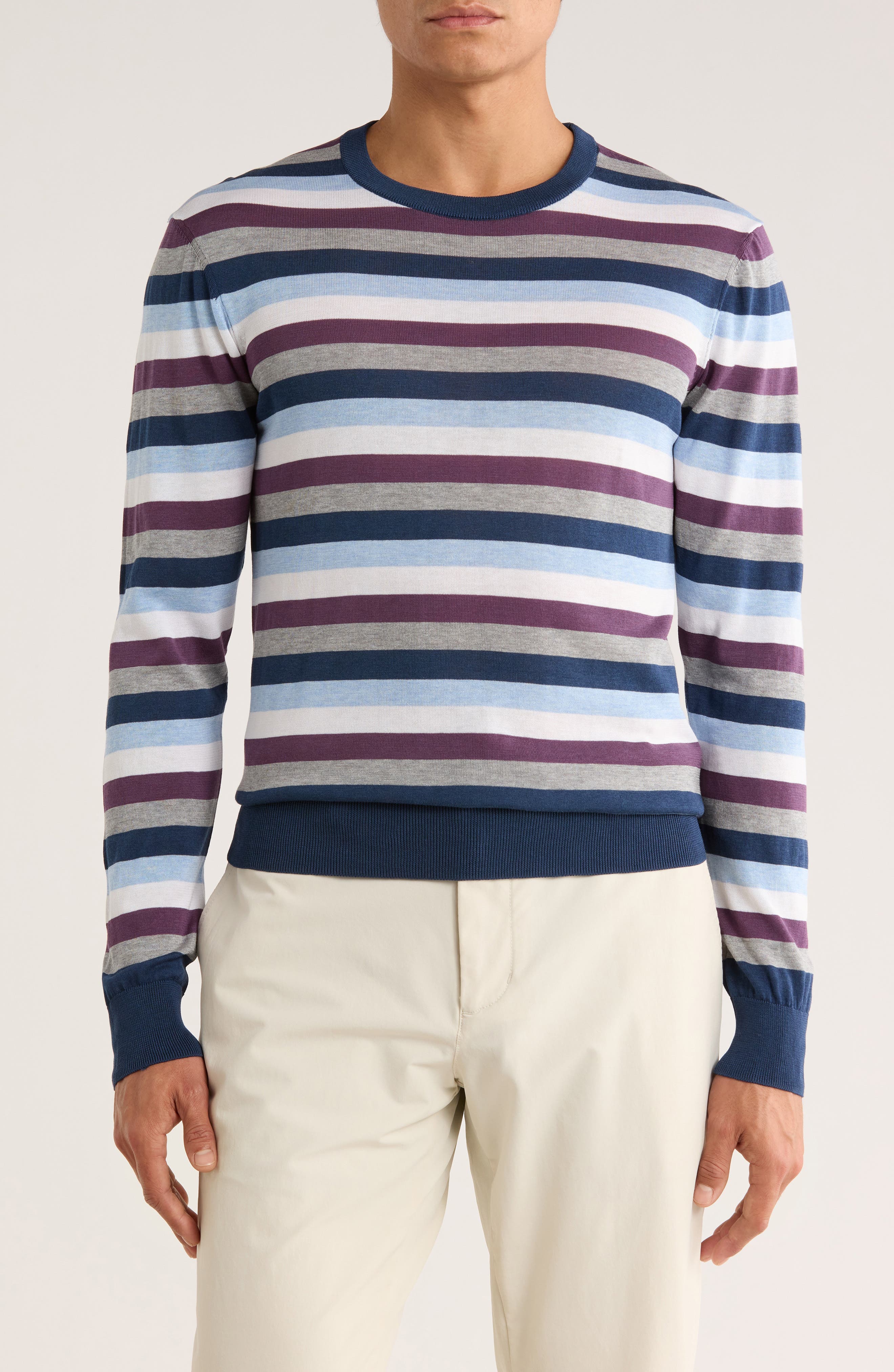 Lexington Cotton & Silk Blend Crewneck Sweater - image 1
