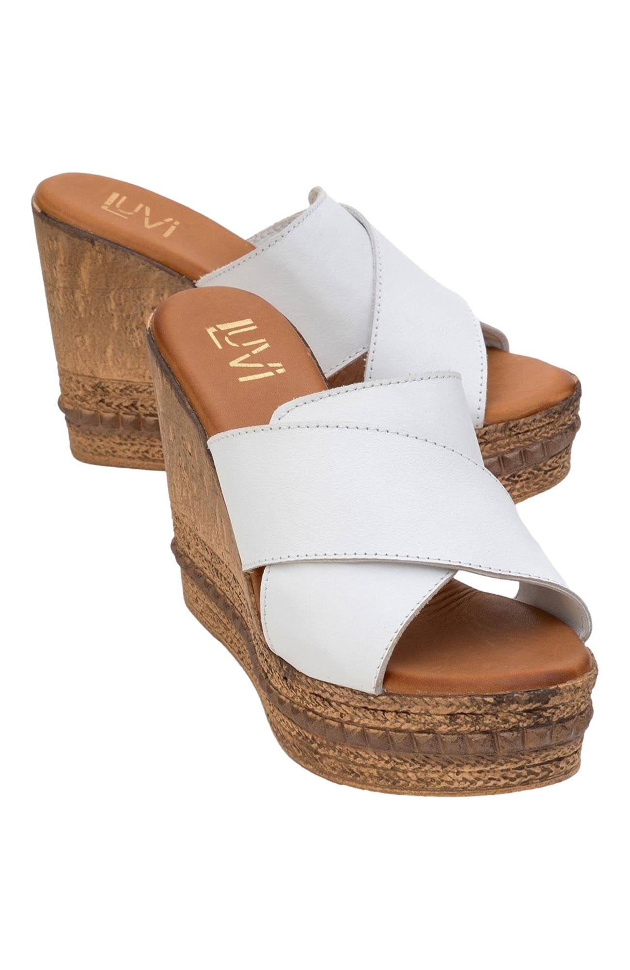 Lois Wedge Leather Sandal - image 2
