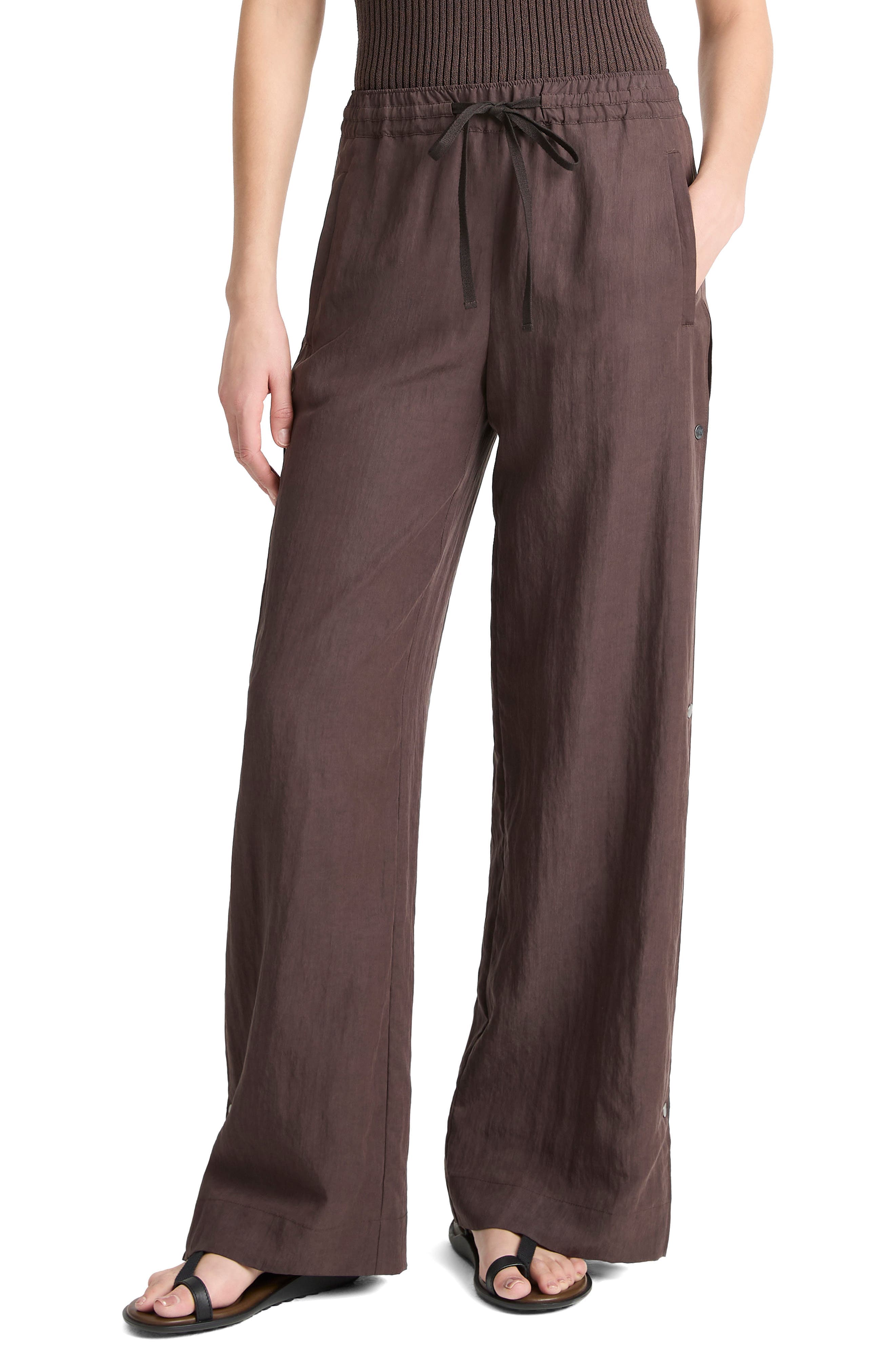 Side Snap Drawstring Pants - image 1