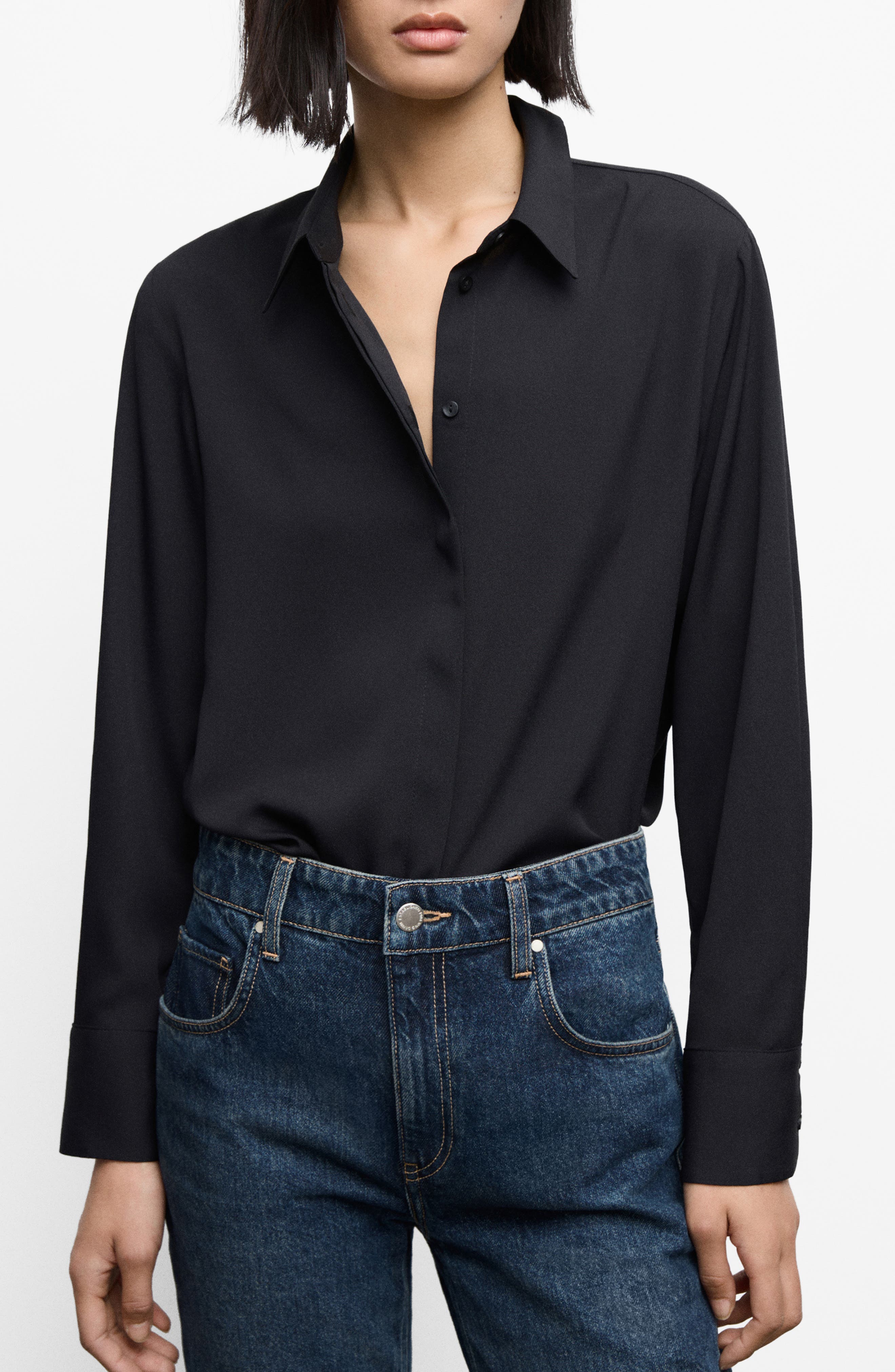 Print Button-Up Shirt - image 1