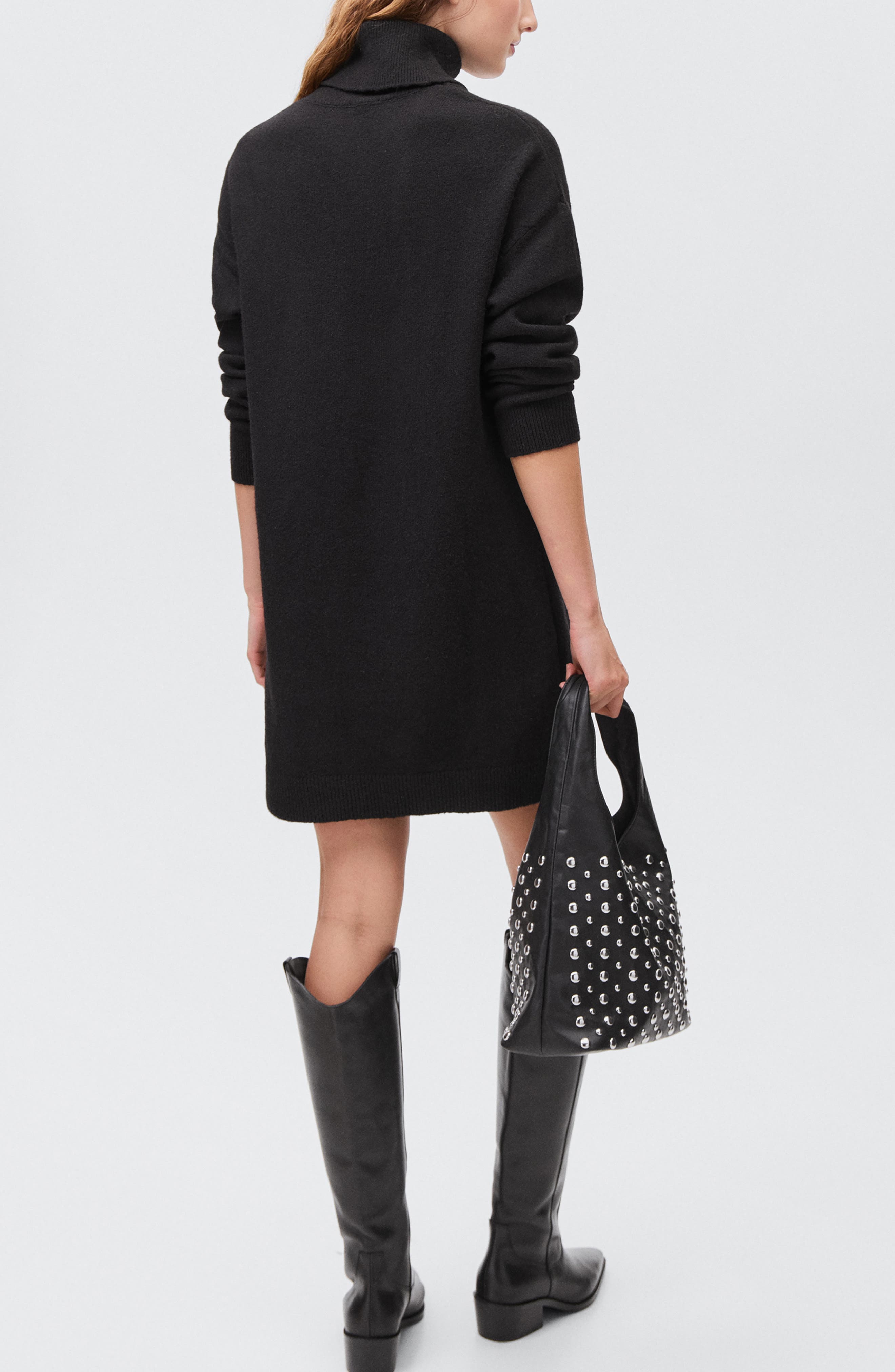 Turtleneck Long Sleeve Sweater Dress - image 2