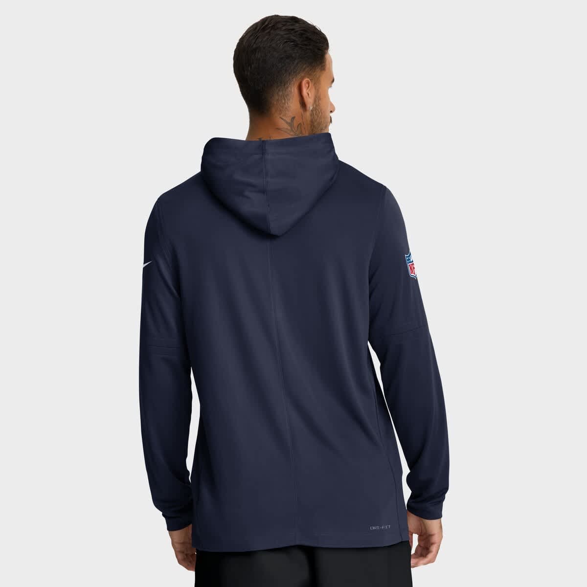 Men's Nike College Navy Seattle Seahawks Sideline Pure Fury Performance Long Sleeve Hoodie T-Shirt - image 2