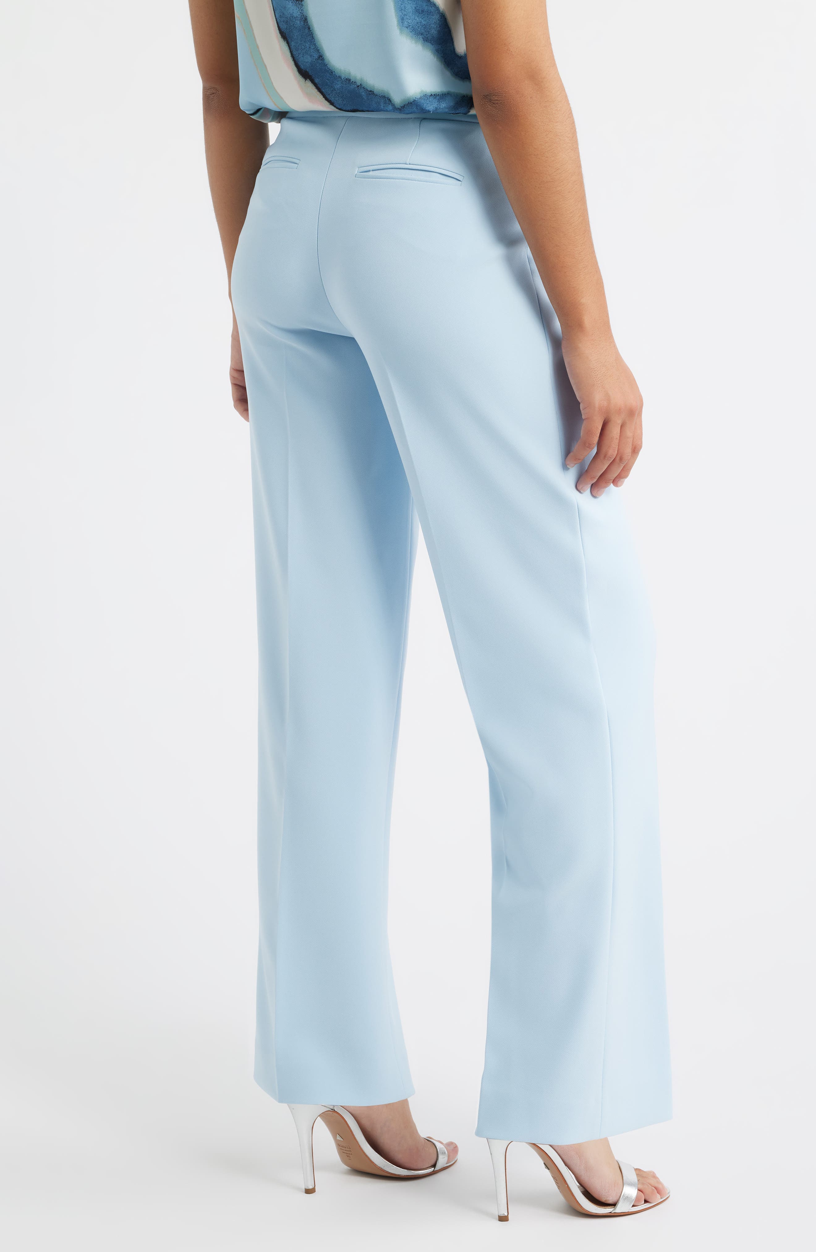 High Waist Wide Leg Pull-On Pants - image 2