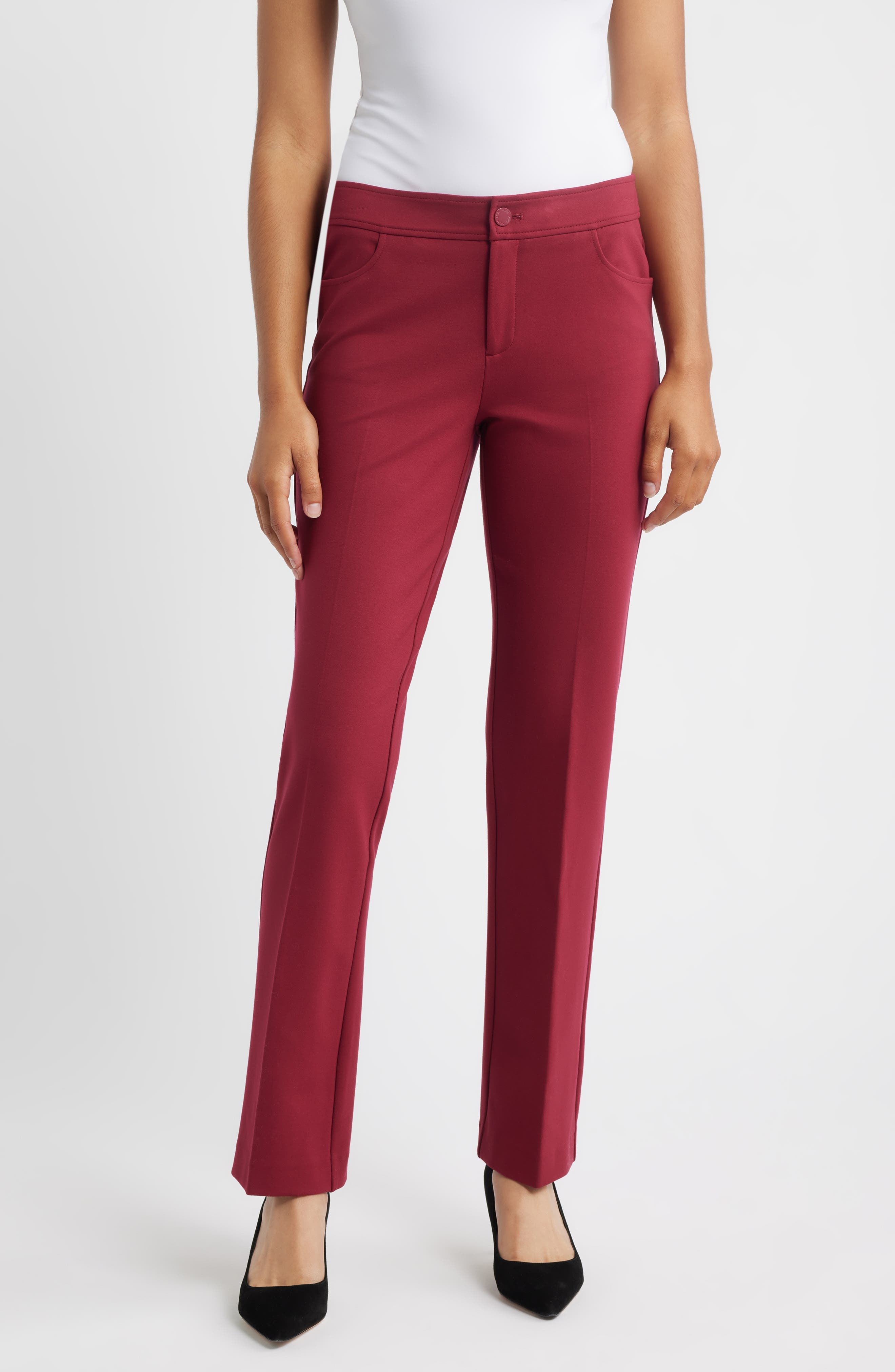 Flat Front Bootcut Pants - image 1