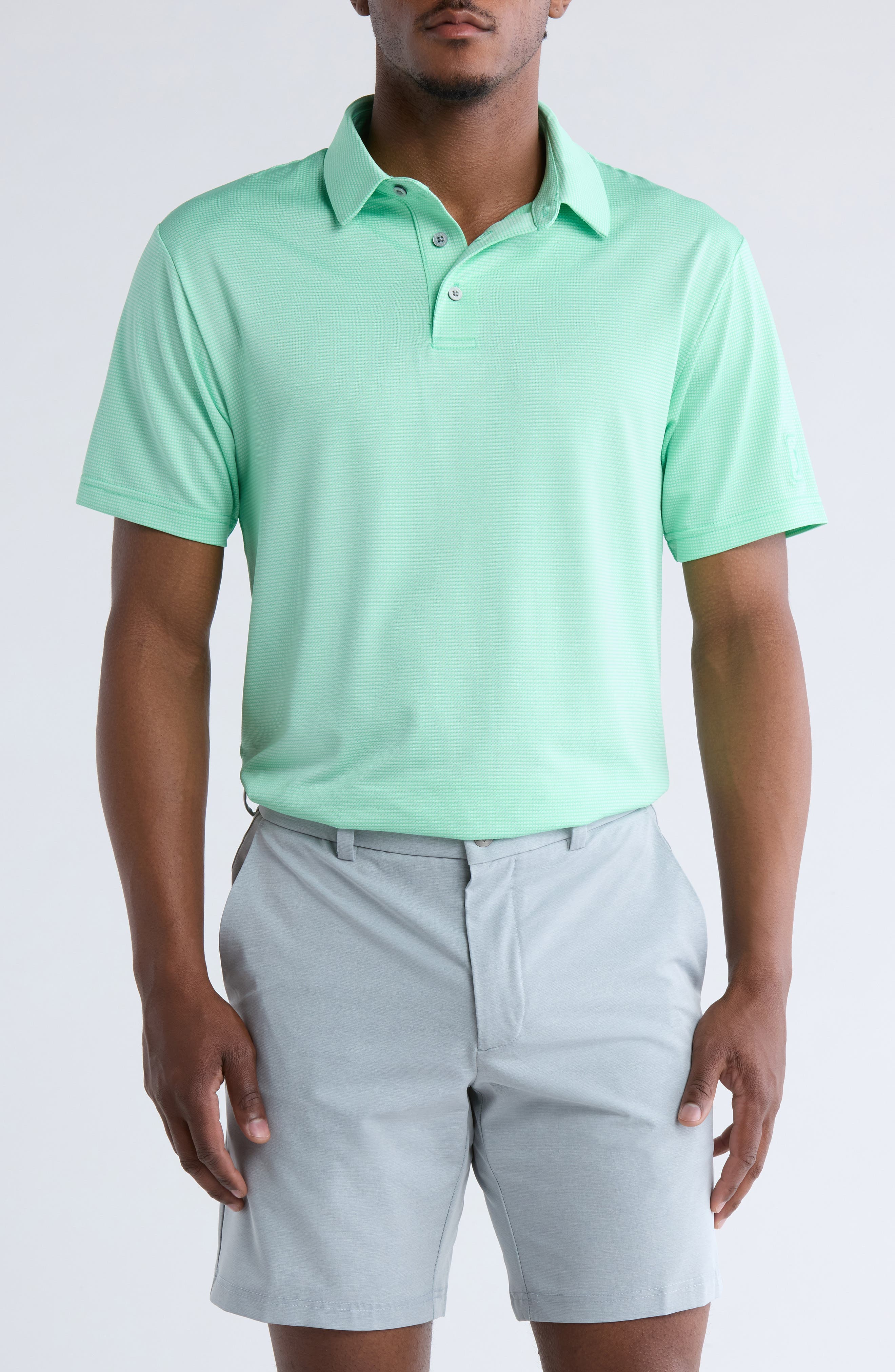 8-Inch Solid Flat Front Golf Shorts - image 3