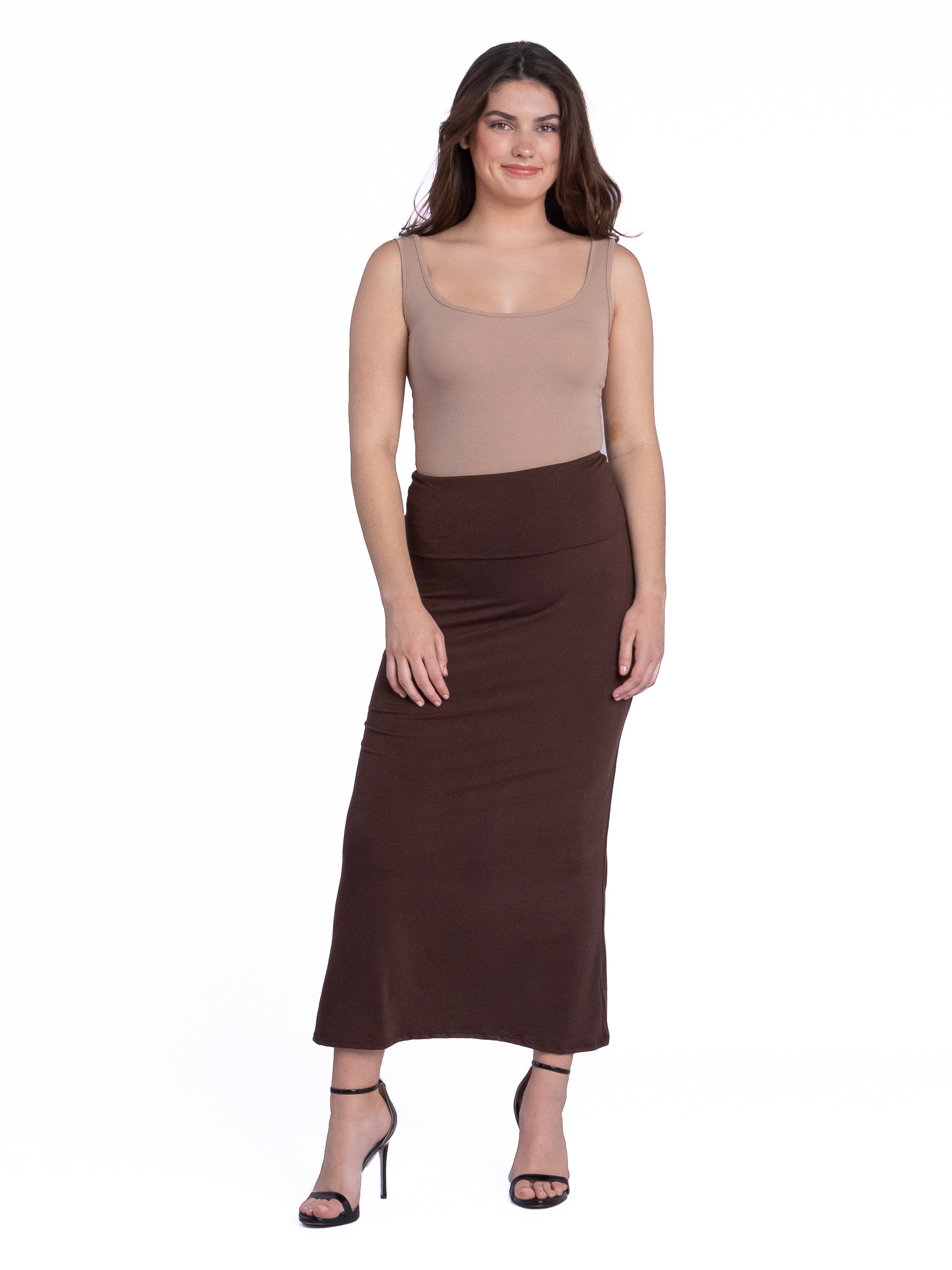 Petite Comfortable Foldover Maxi Skirt - image 3