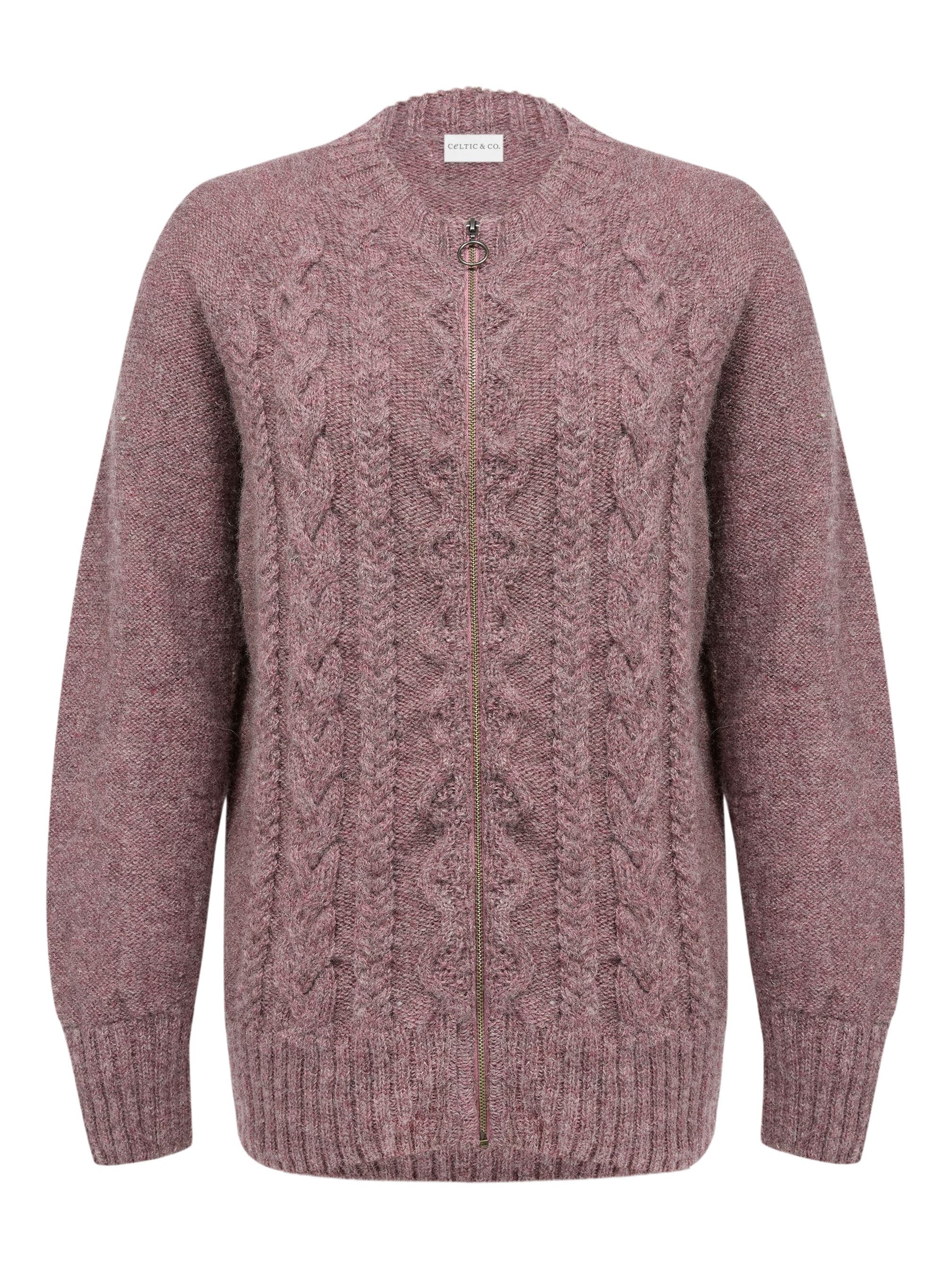 British Wool Cable Zip Cardigan - image 1