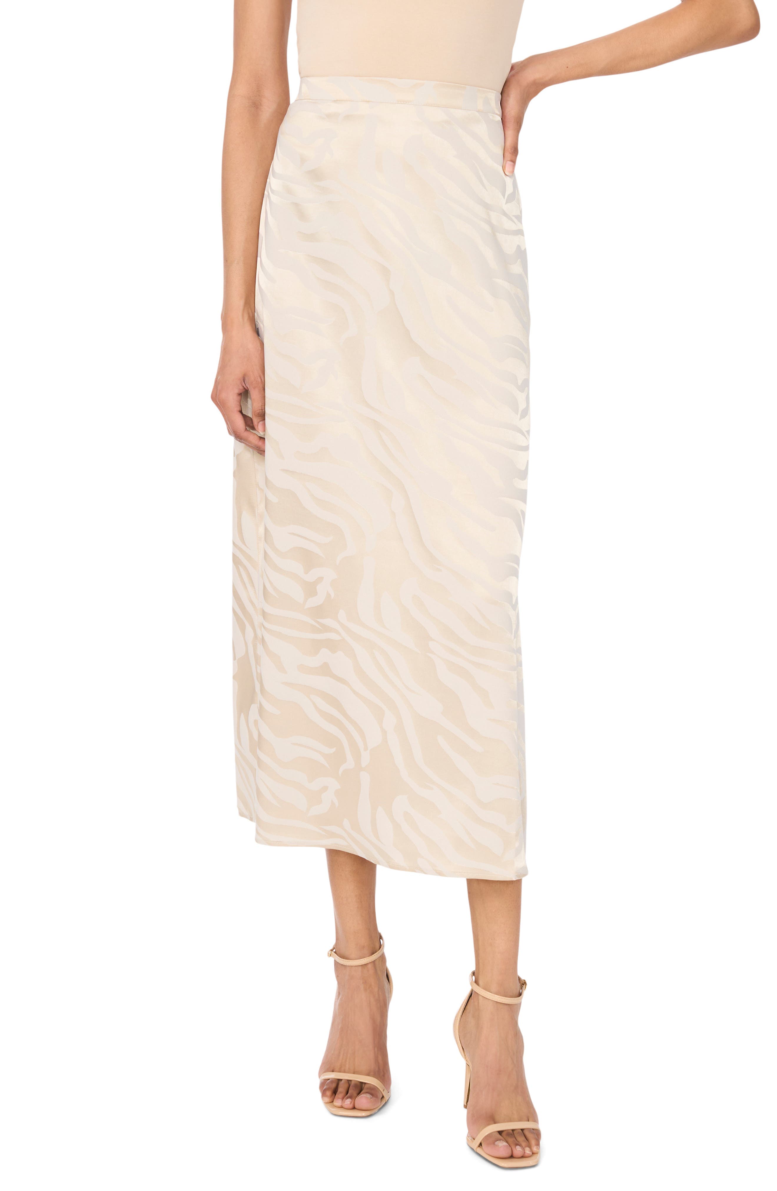 Satin Maxi Skirt - image 1