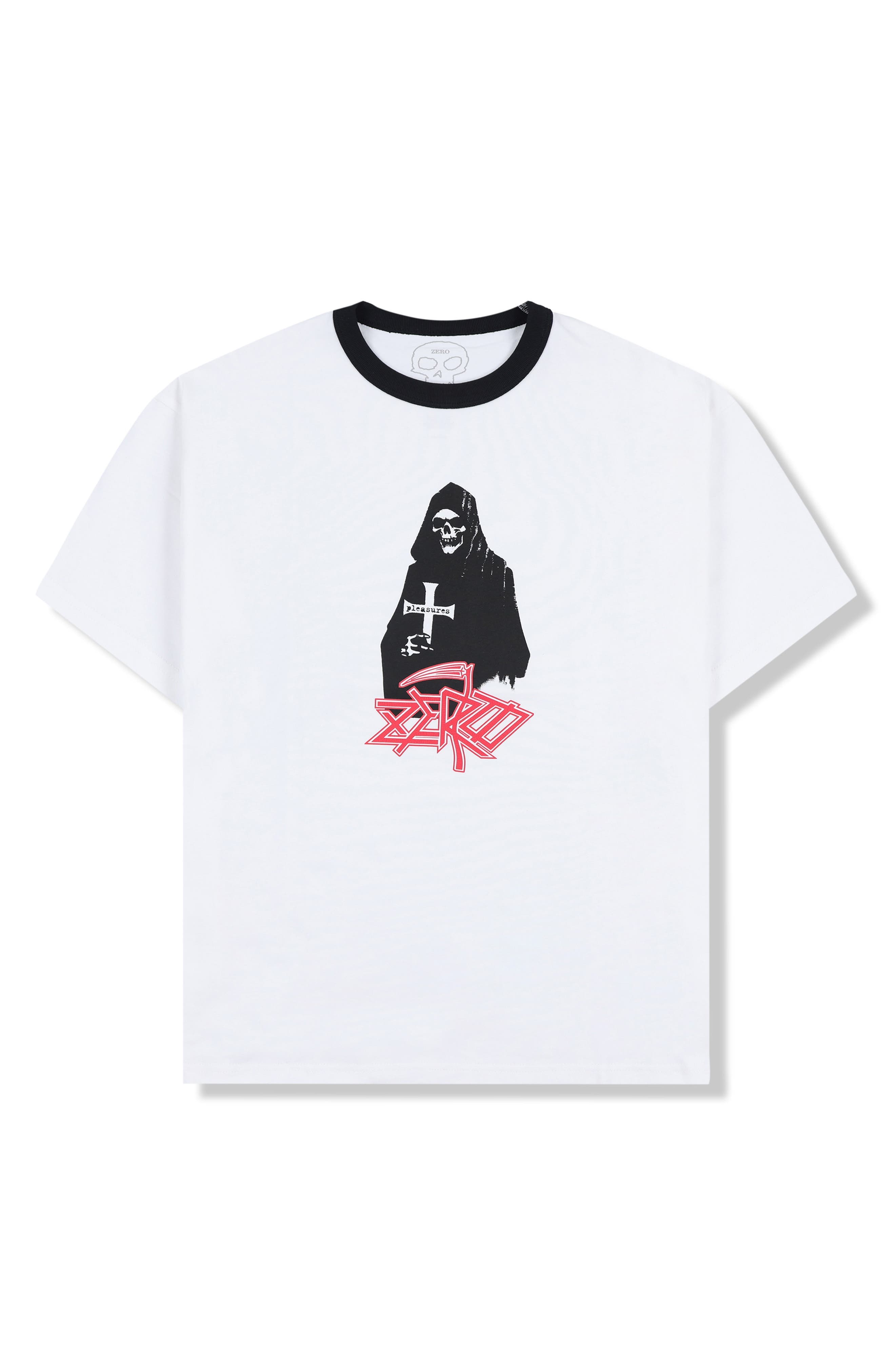 X Zero Skateboards Reaper Ringer Graphic T-Shirt - image 2