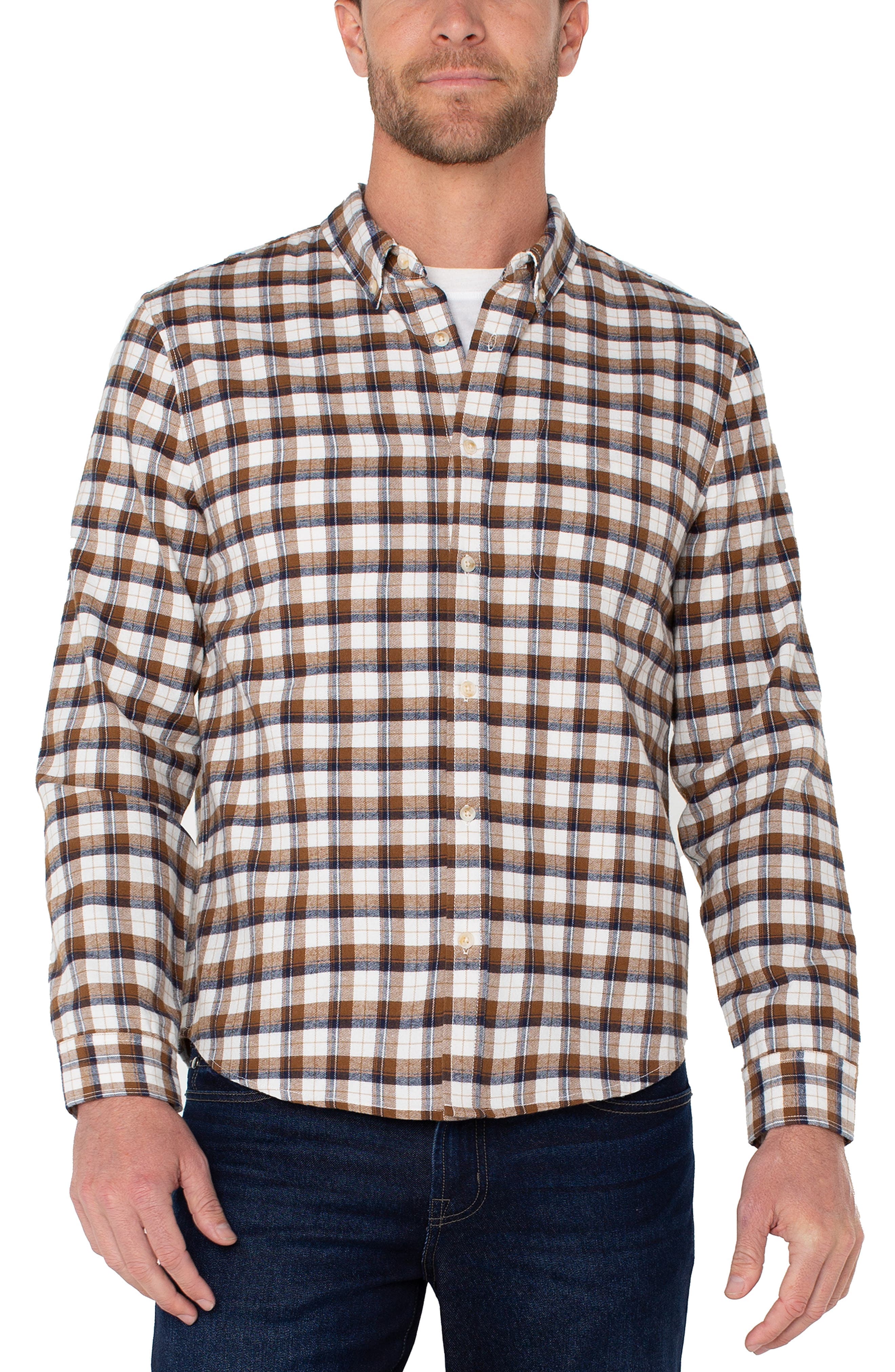 Plaid Button-Down Shirt - image 1
