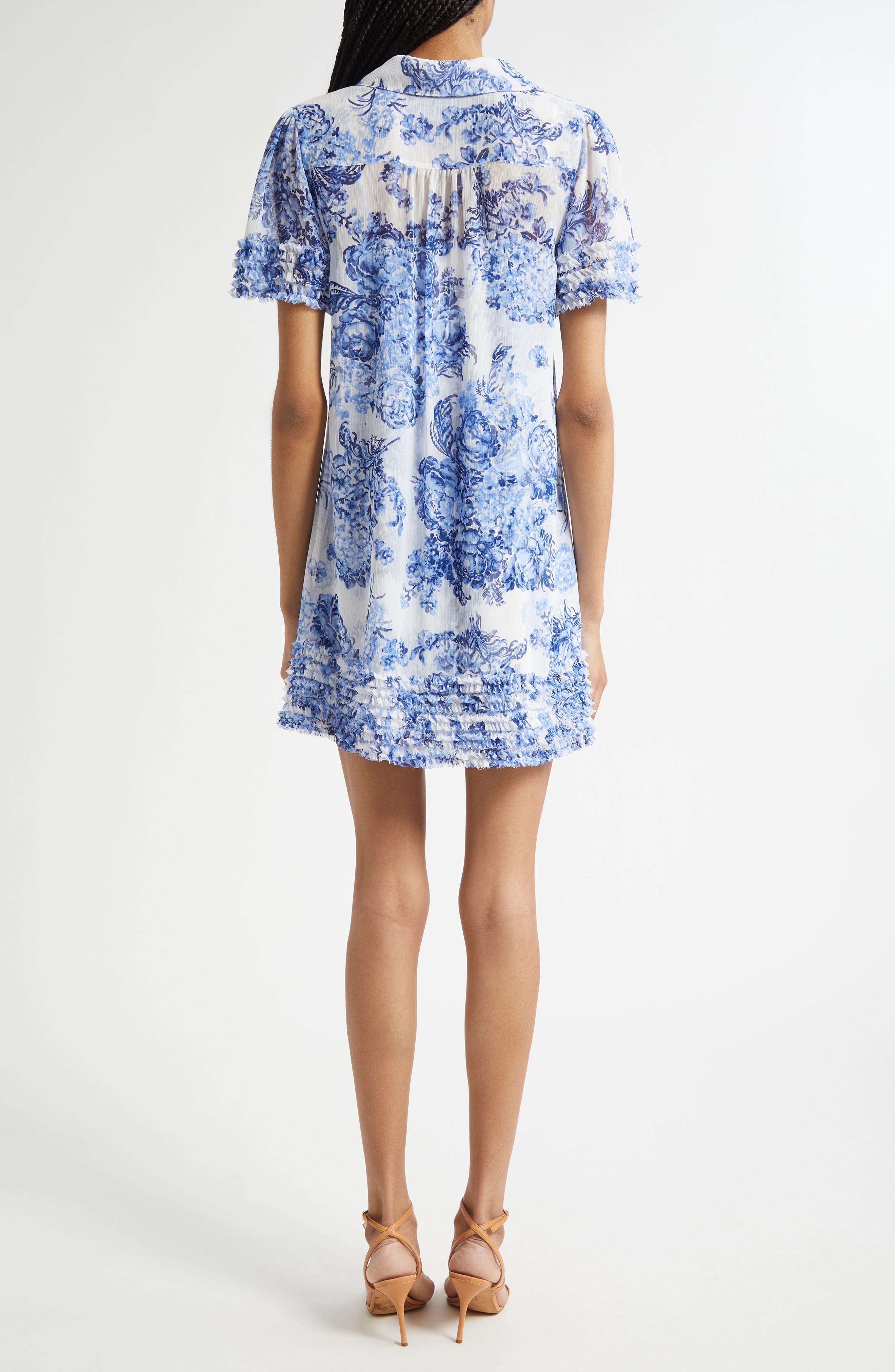 Print Ruffle Minidress - image 2
