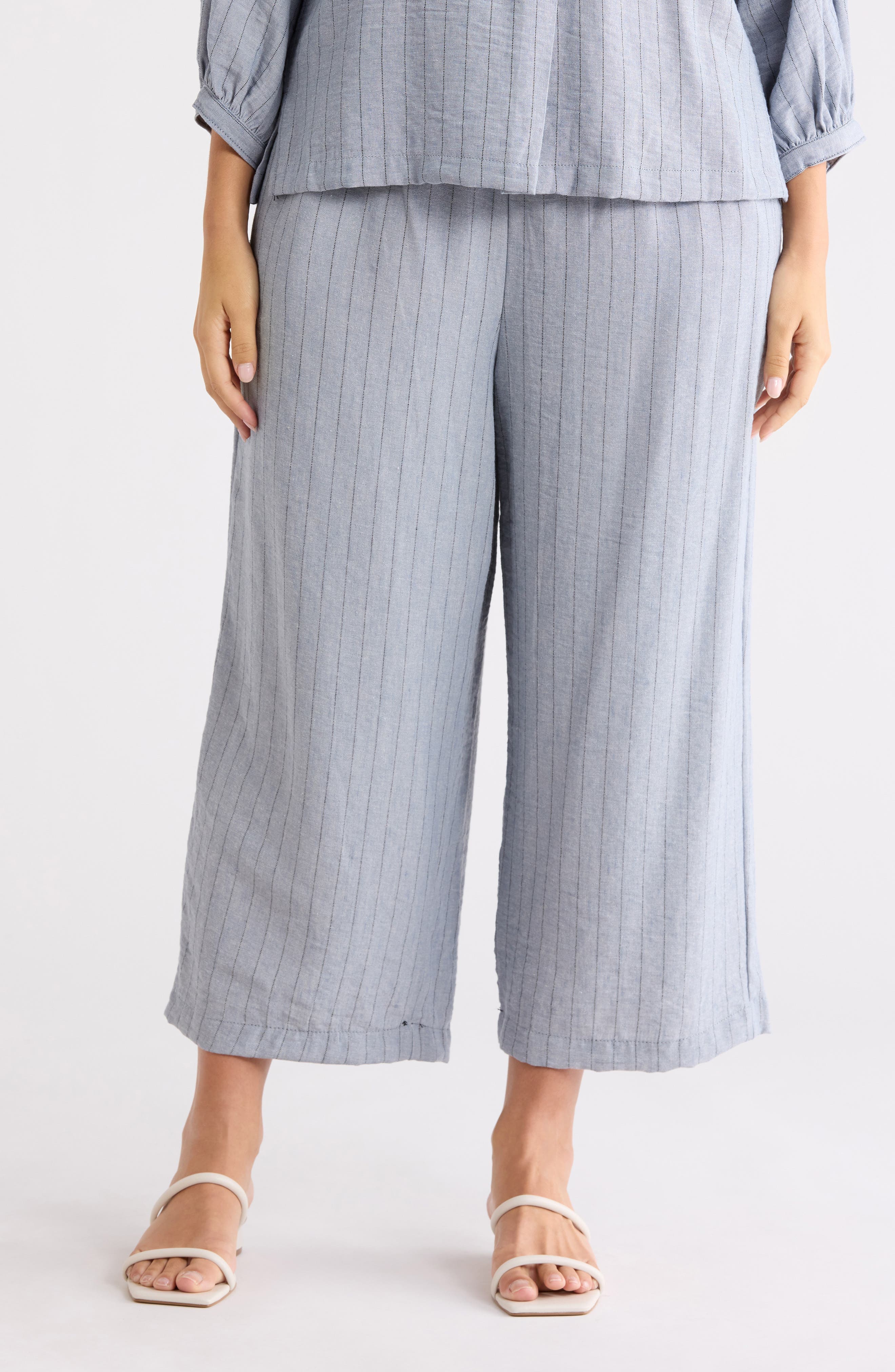 Tie Waist Wide Leg Pants - image 1