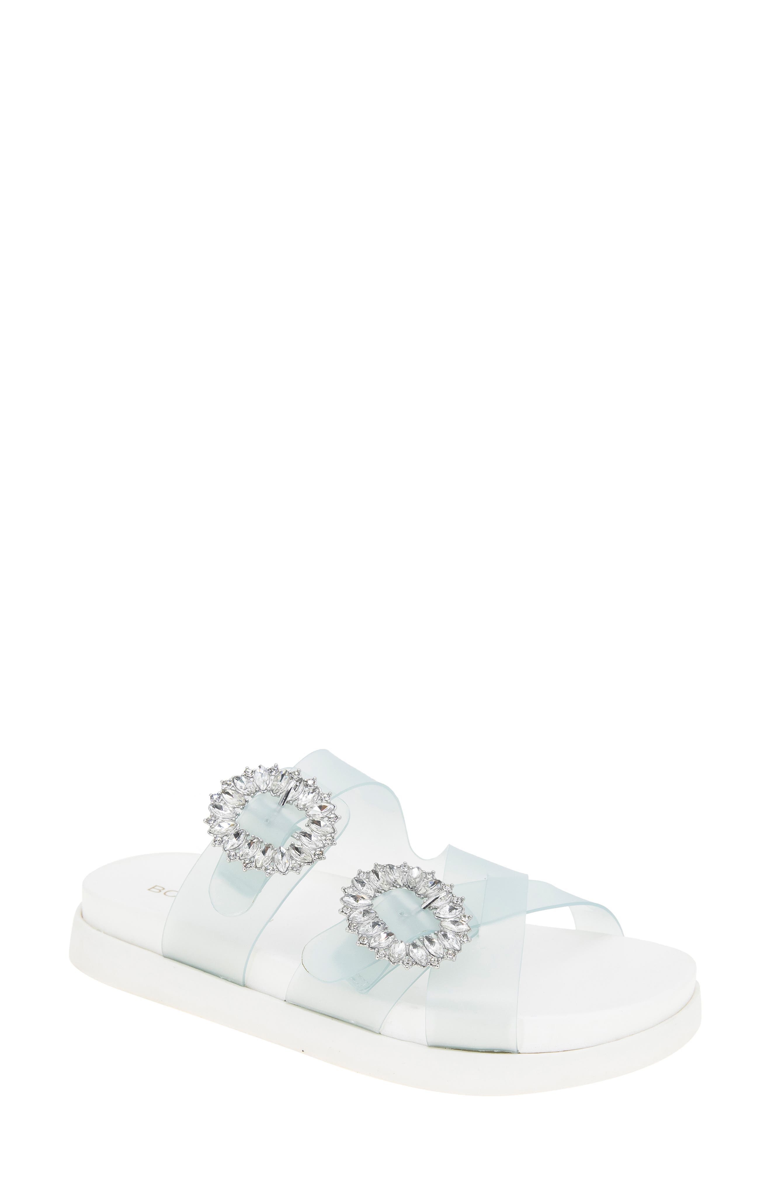Jia Rhinestone Slide Sandal