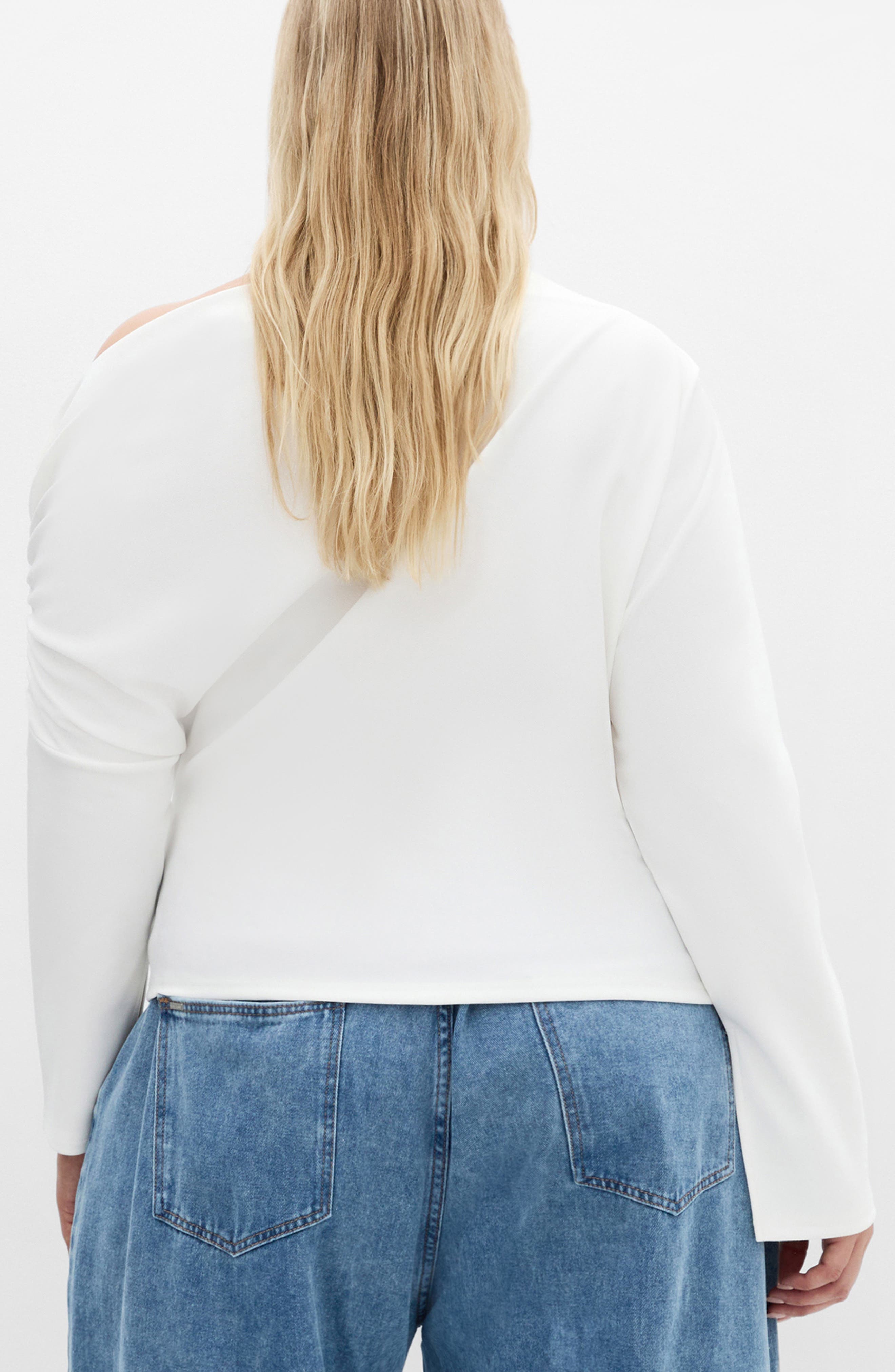 Imani One-Shoulder Long Sleeve Top - image 2