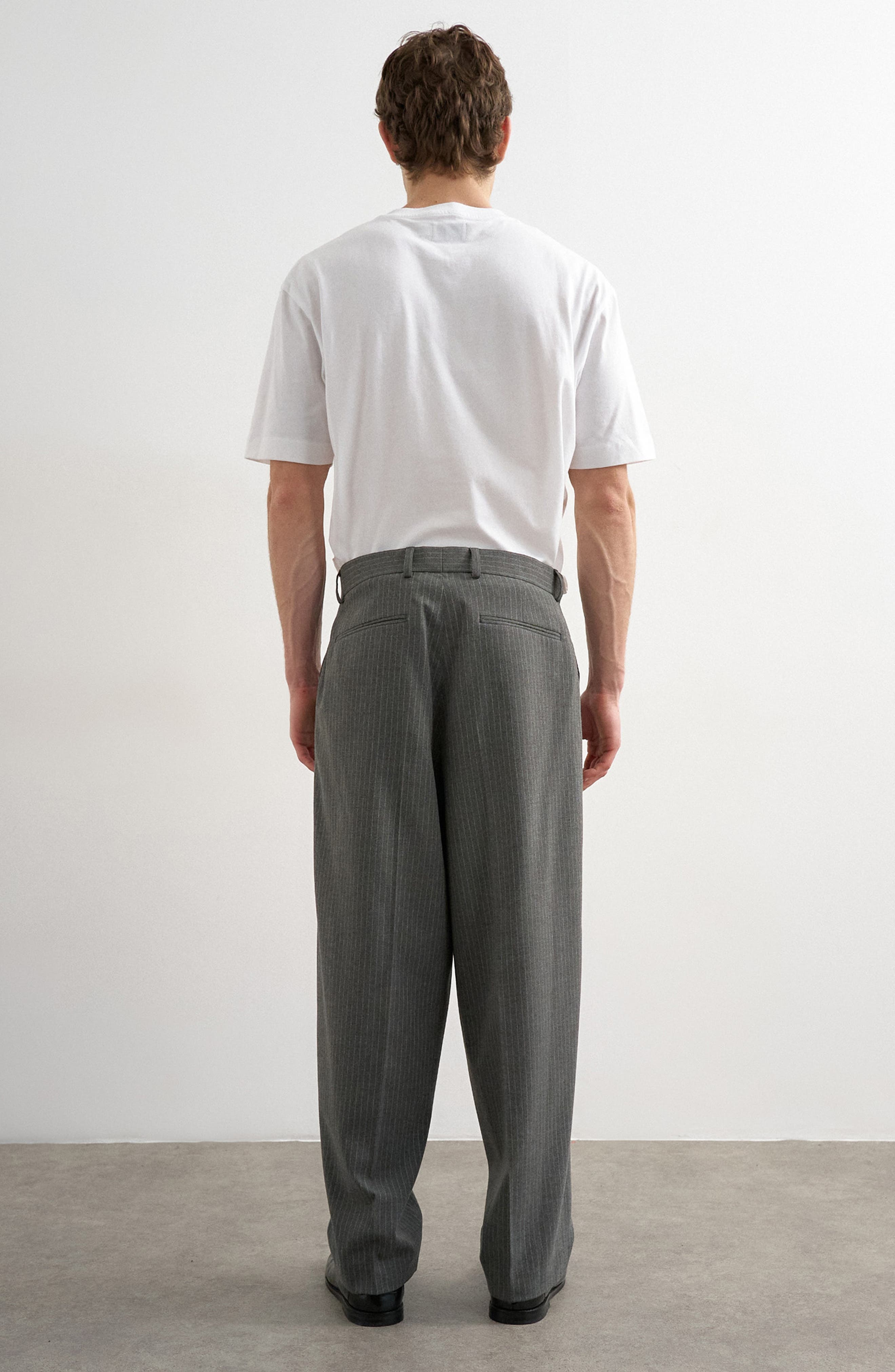 Pinstripe Straight Leg Pants - image 2