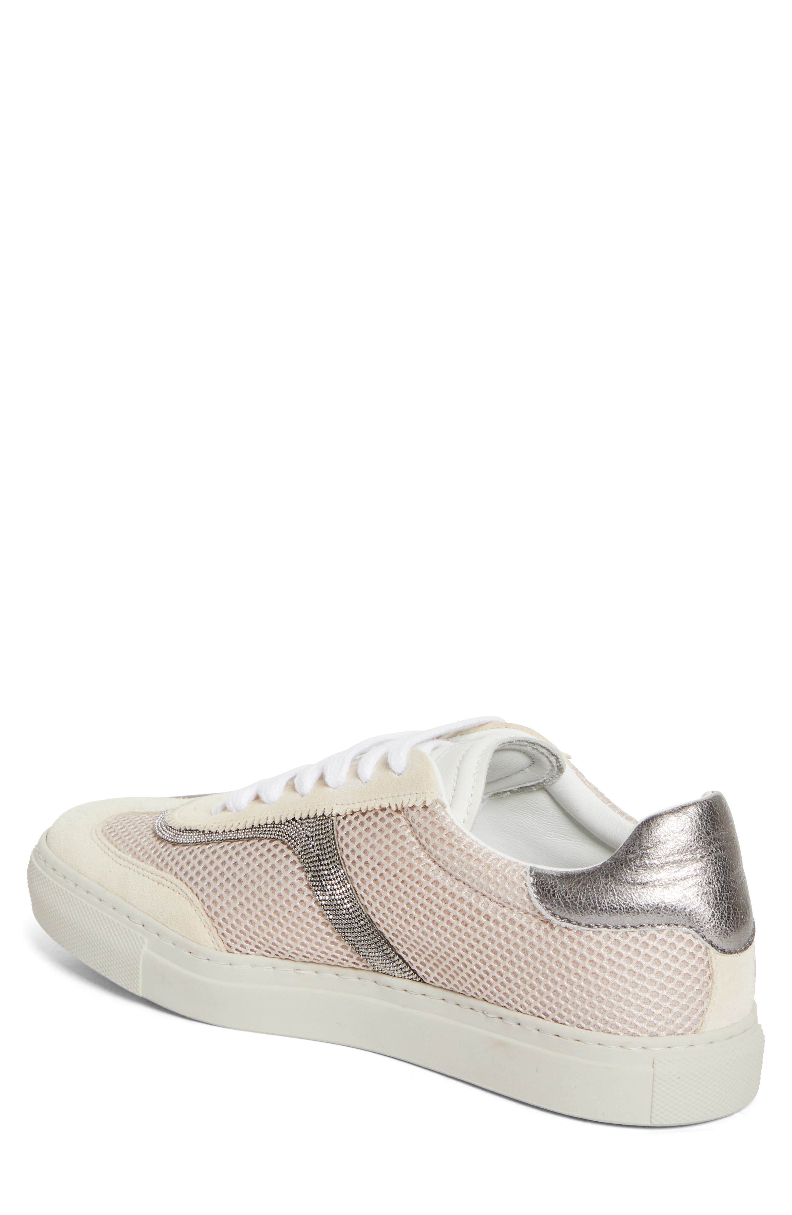 Monili Trim Mixed Media Low Top Sneaker - image 2