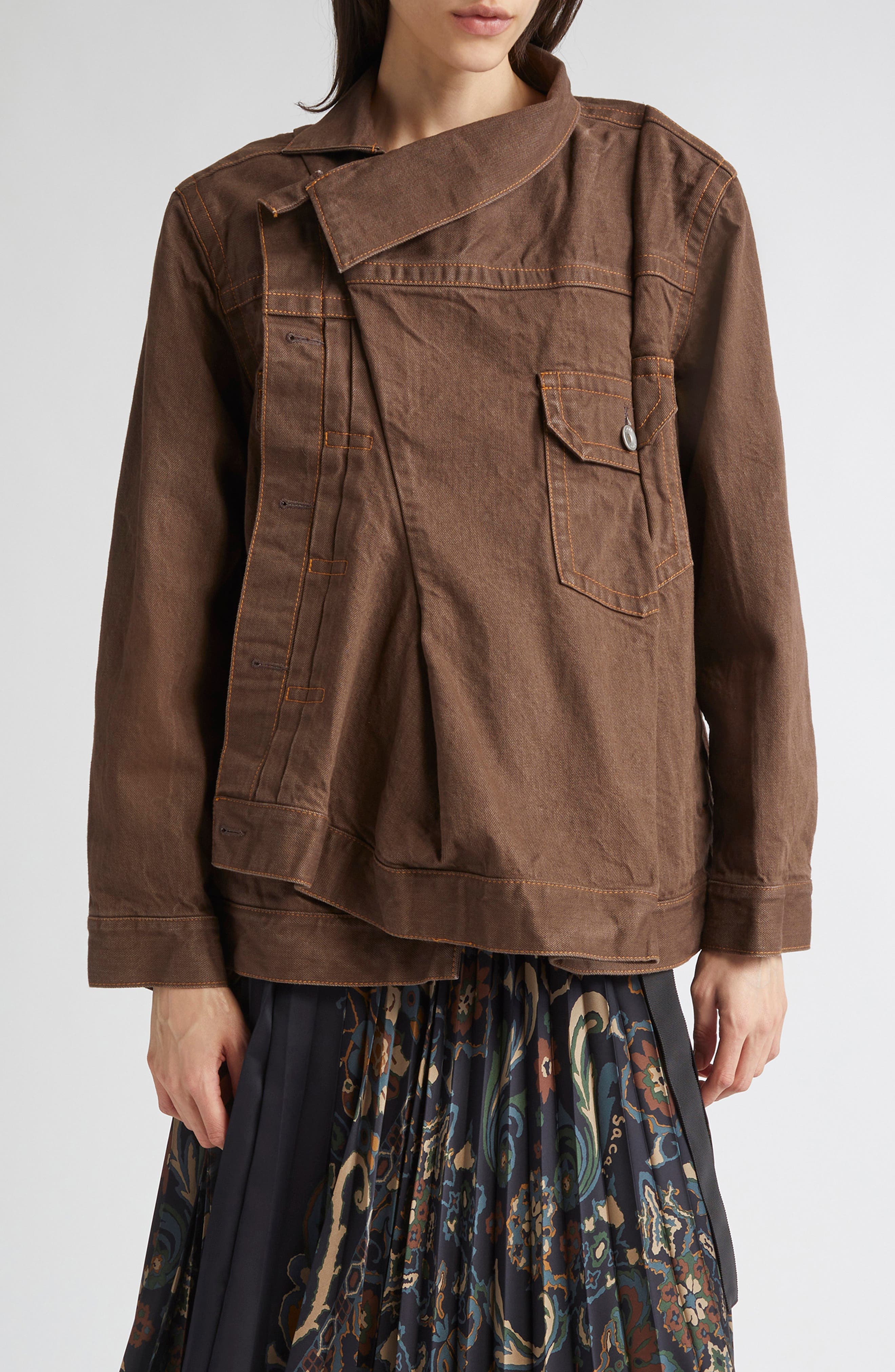 Asymmetric Denim Jacket - image 1