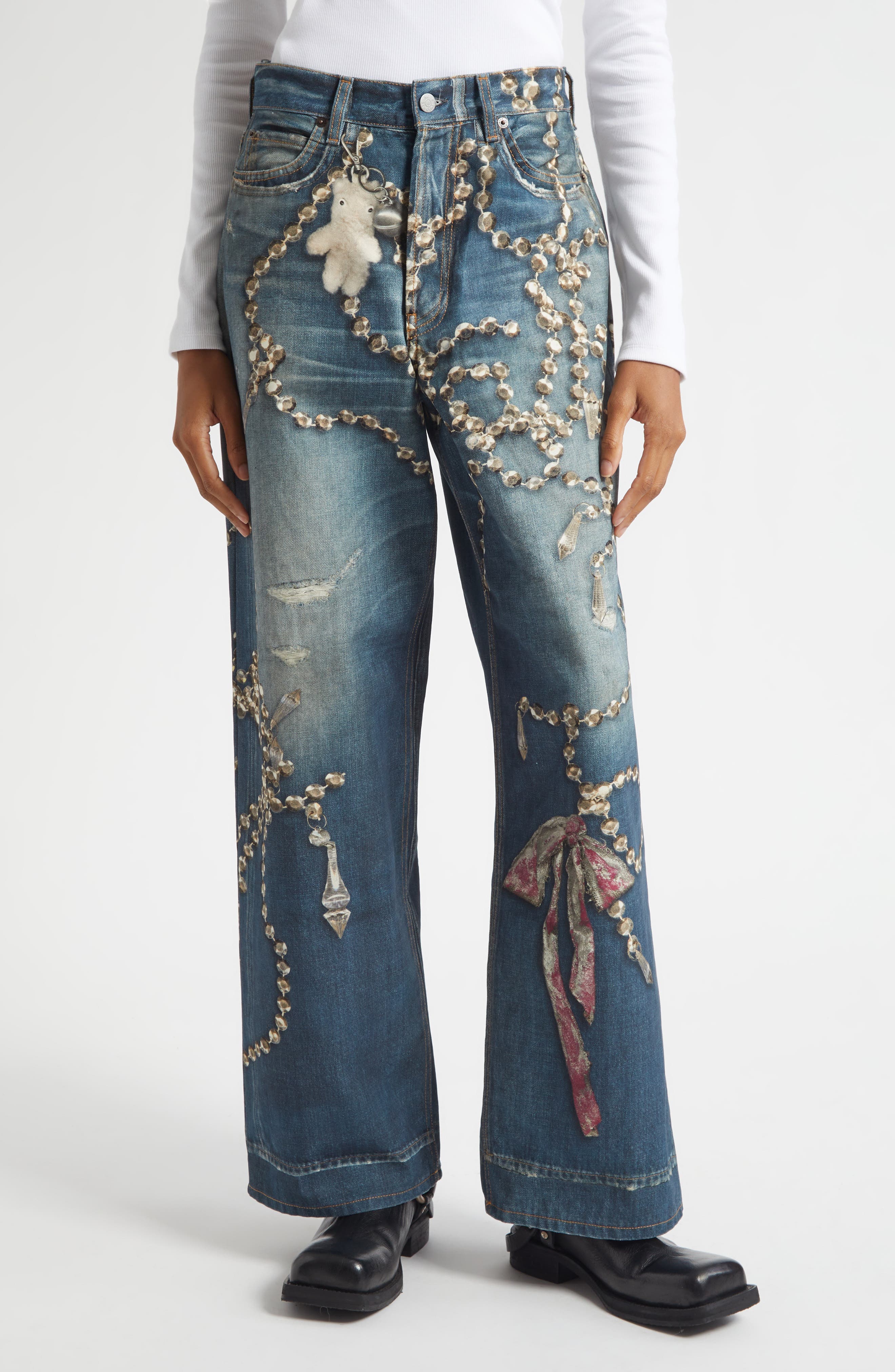Gender Inclusive 1981 Loose Fit Trompe l'Oeil Jeans - image 1