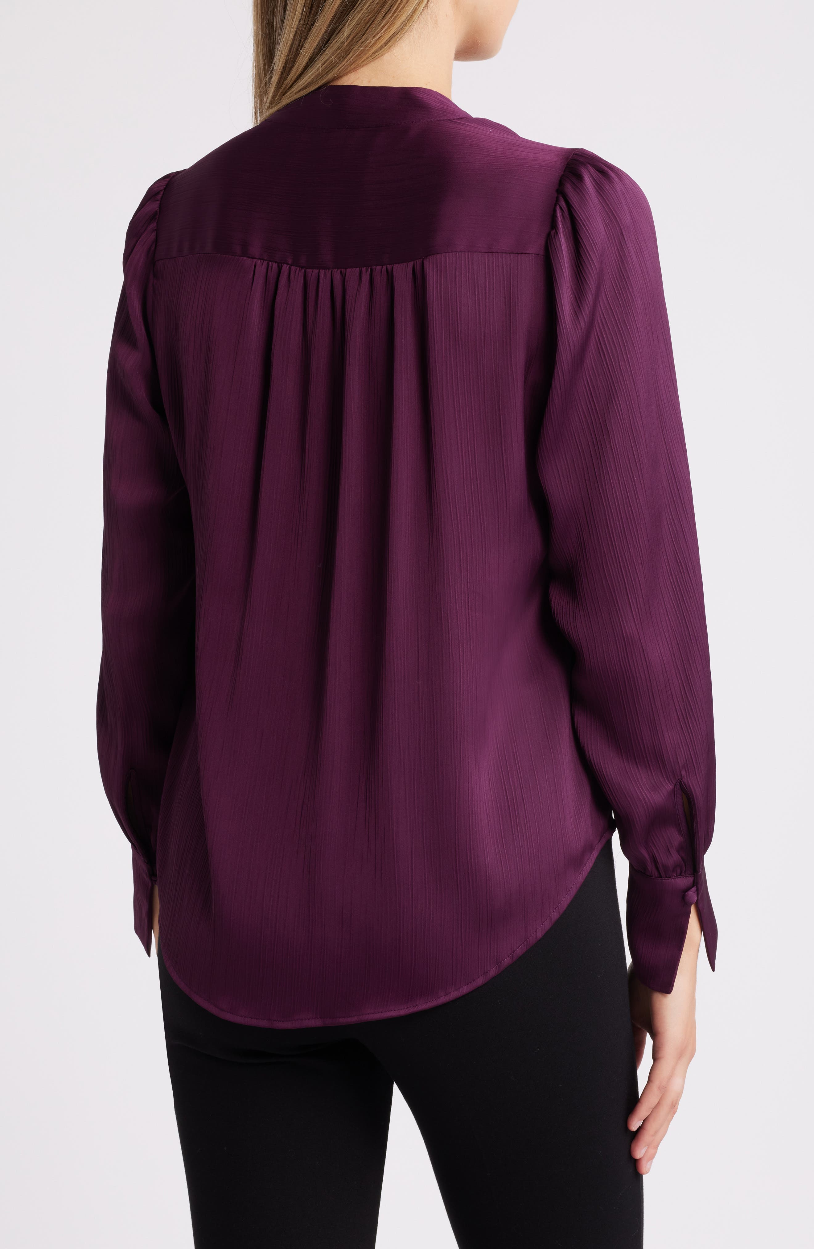 Pleated Long Sleeve Shirt - image 2