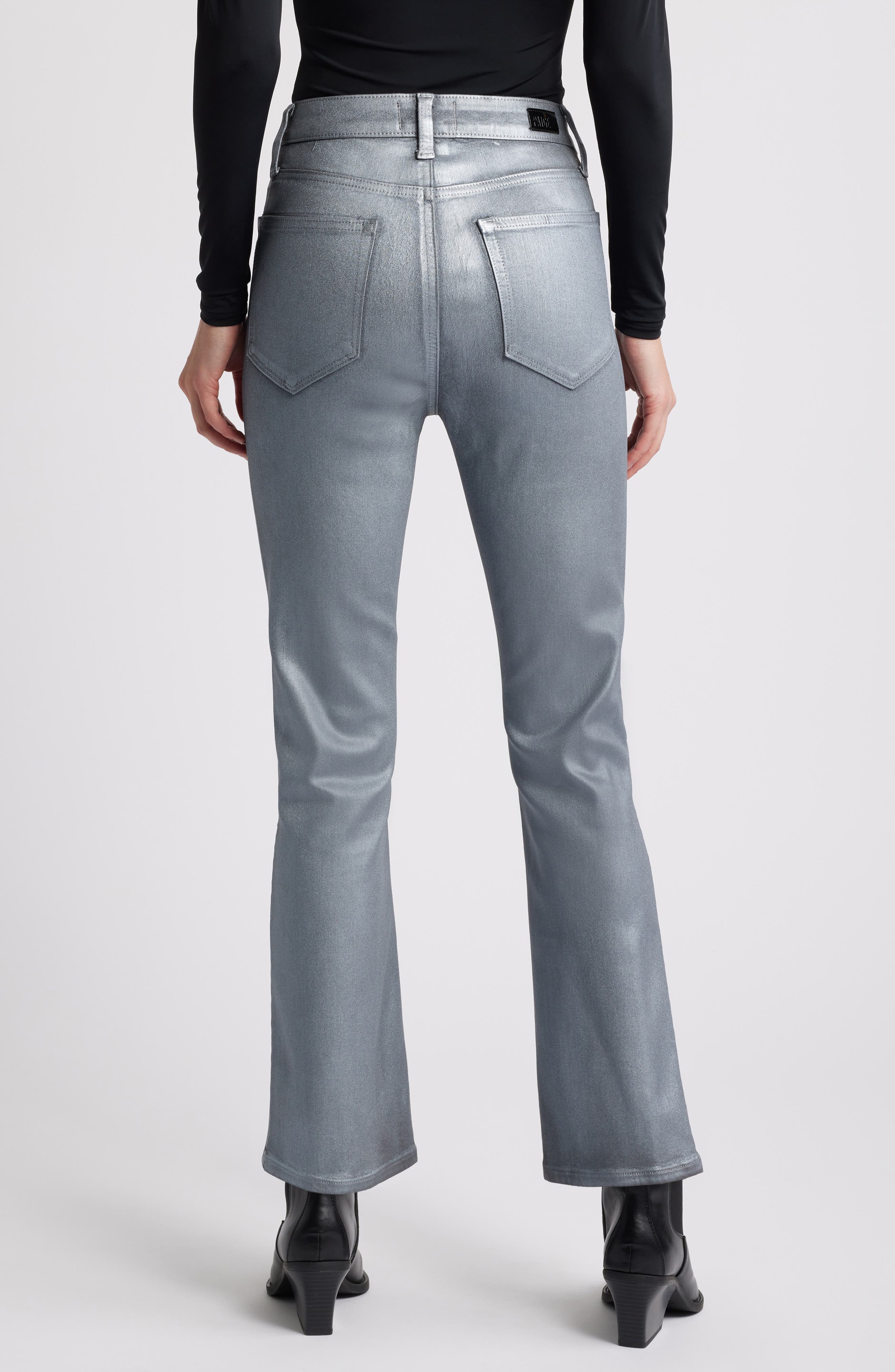 Claudine Coated High Waist Ankle Flare Jeans Jeans - image 2
