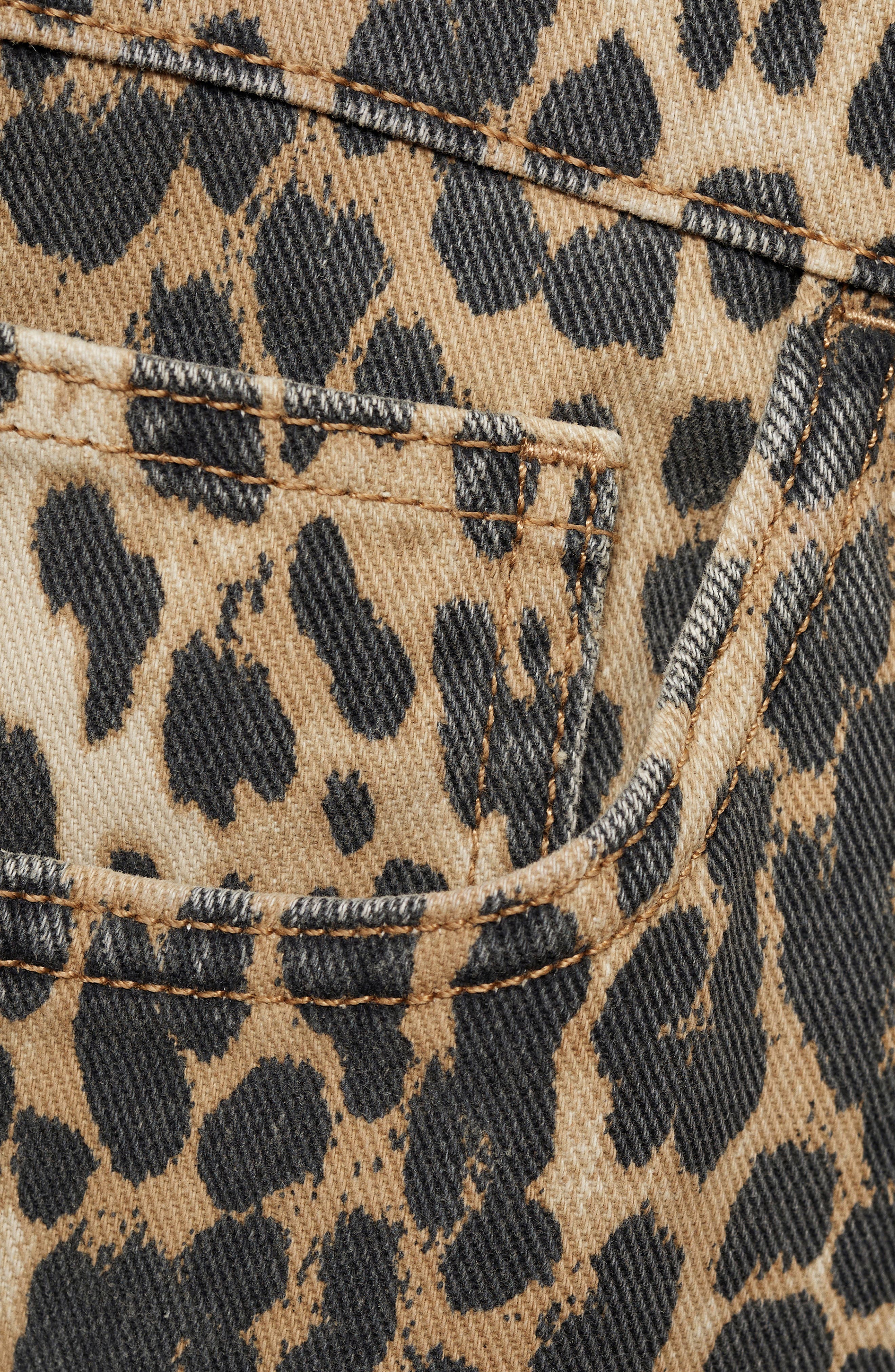 Leopard Print High Waist Bermuda Shorts - image 2