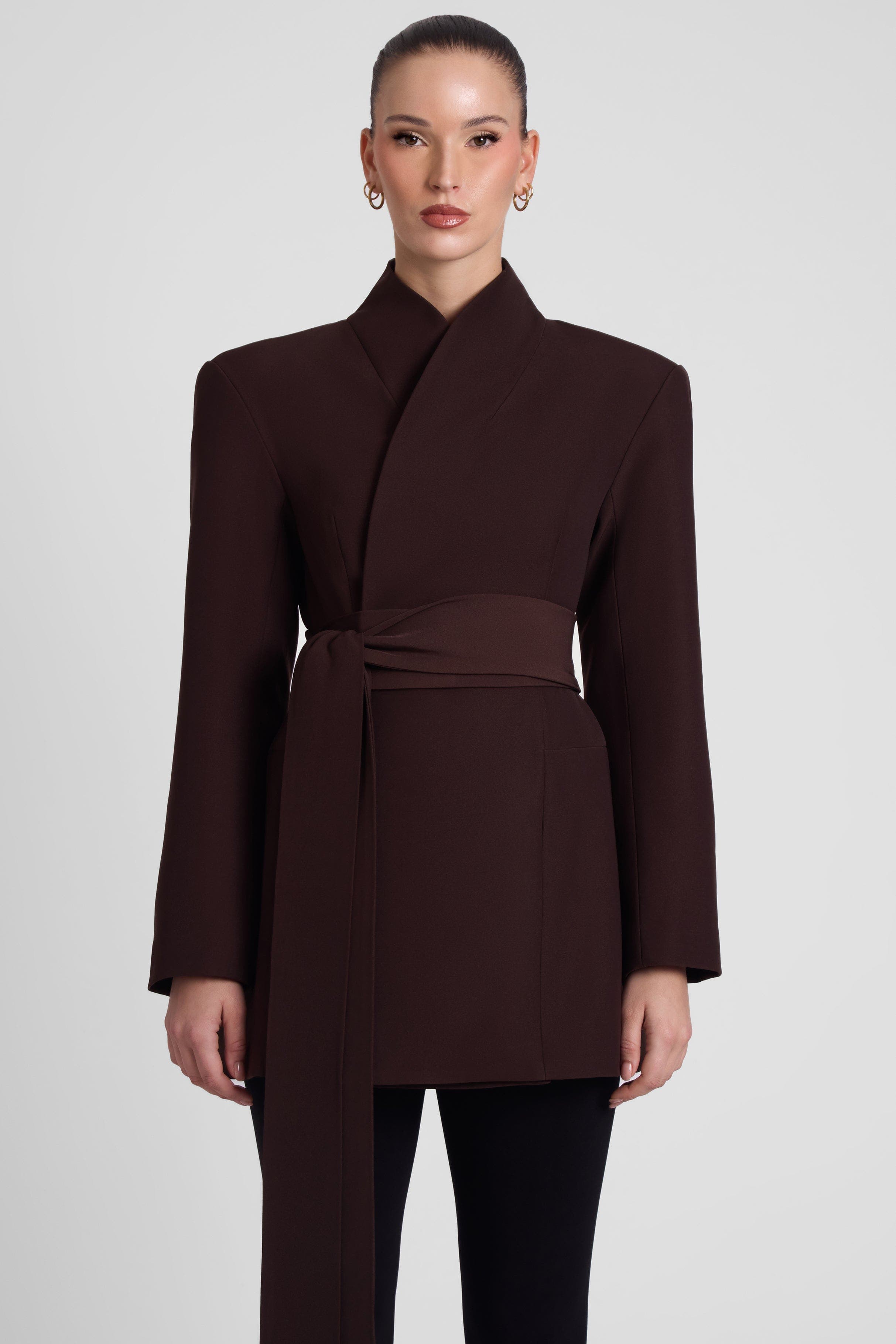 Cairo Hourglass Belted Coat - image 4