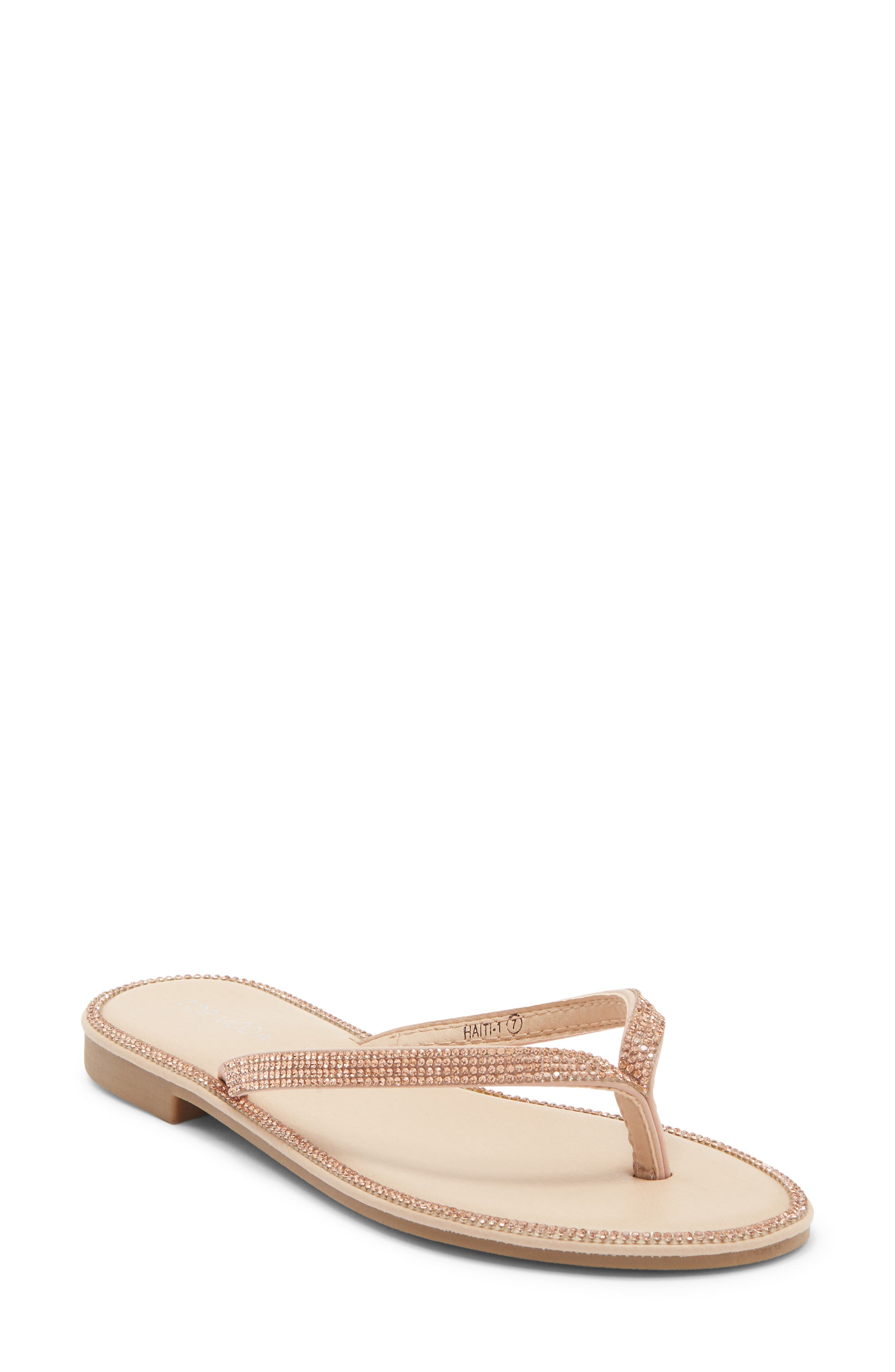 Haiti Rhinestone Embellished Flip Flop - image 5
